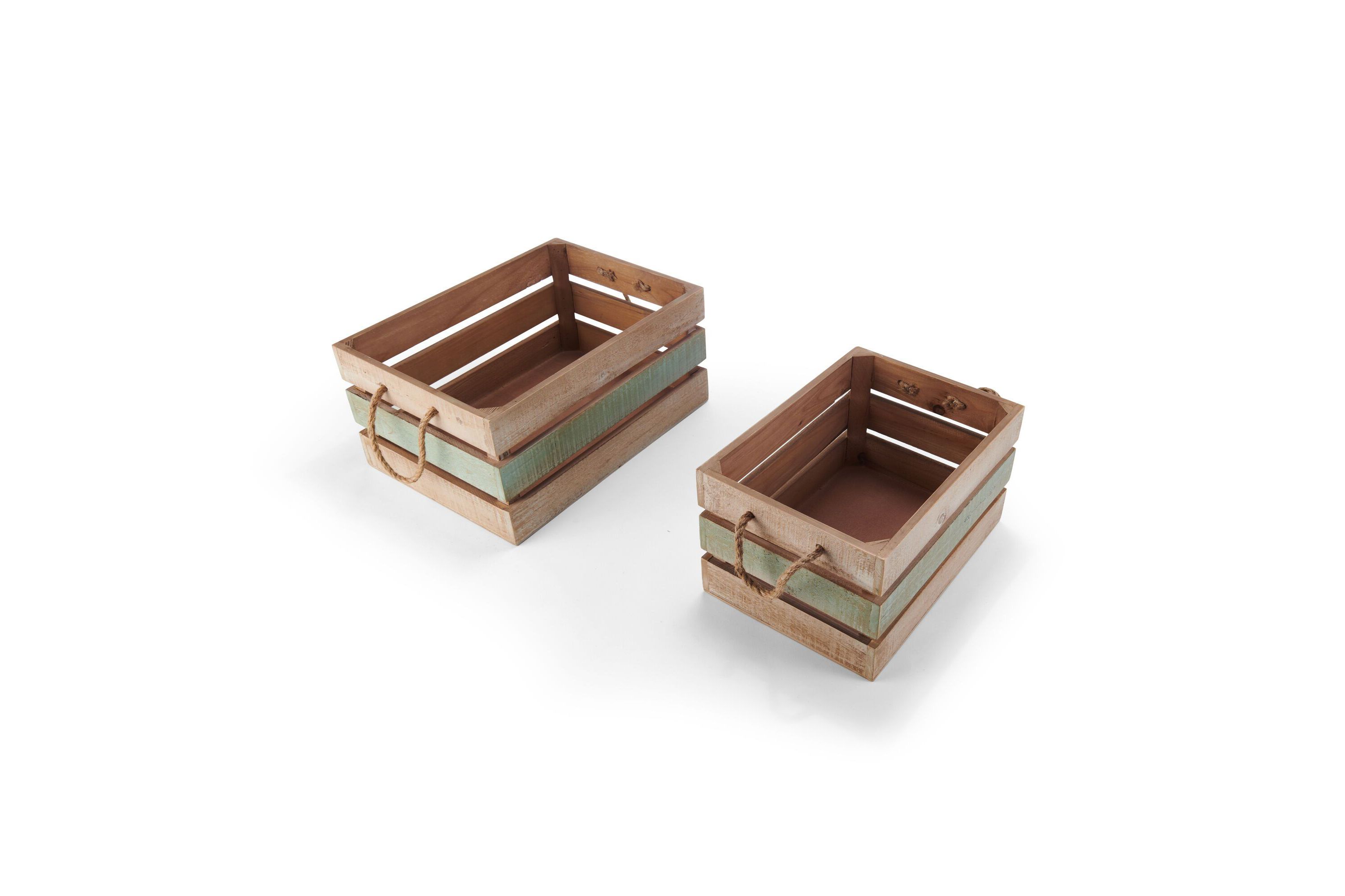 15-in and 13-in Multi-color Crate set, set of 2