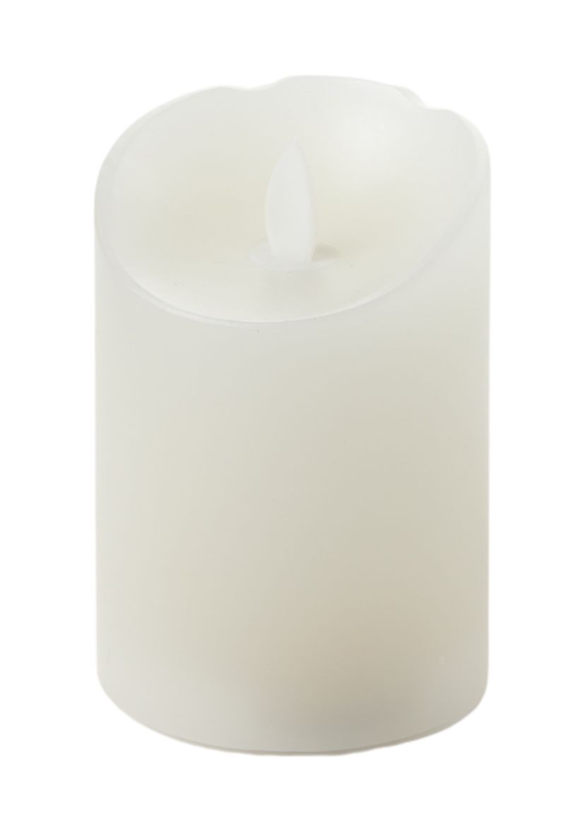 3x4 White Realistic LED Flameless Pillar Candle