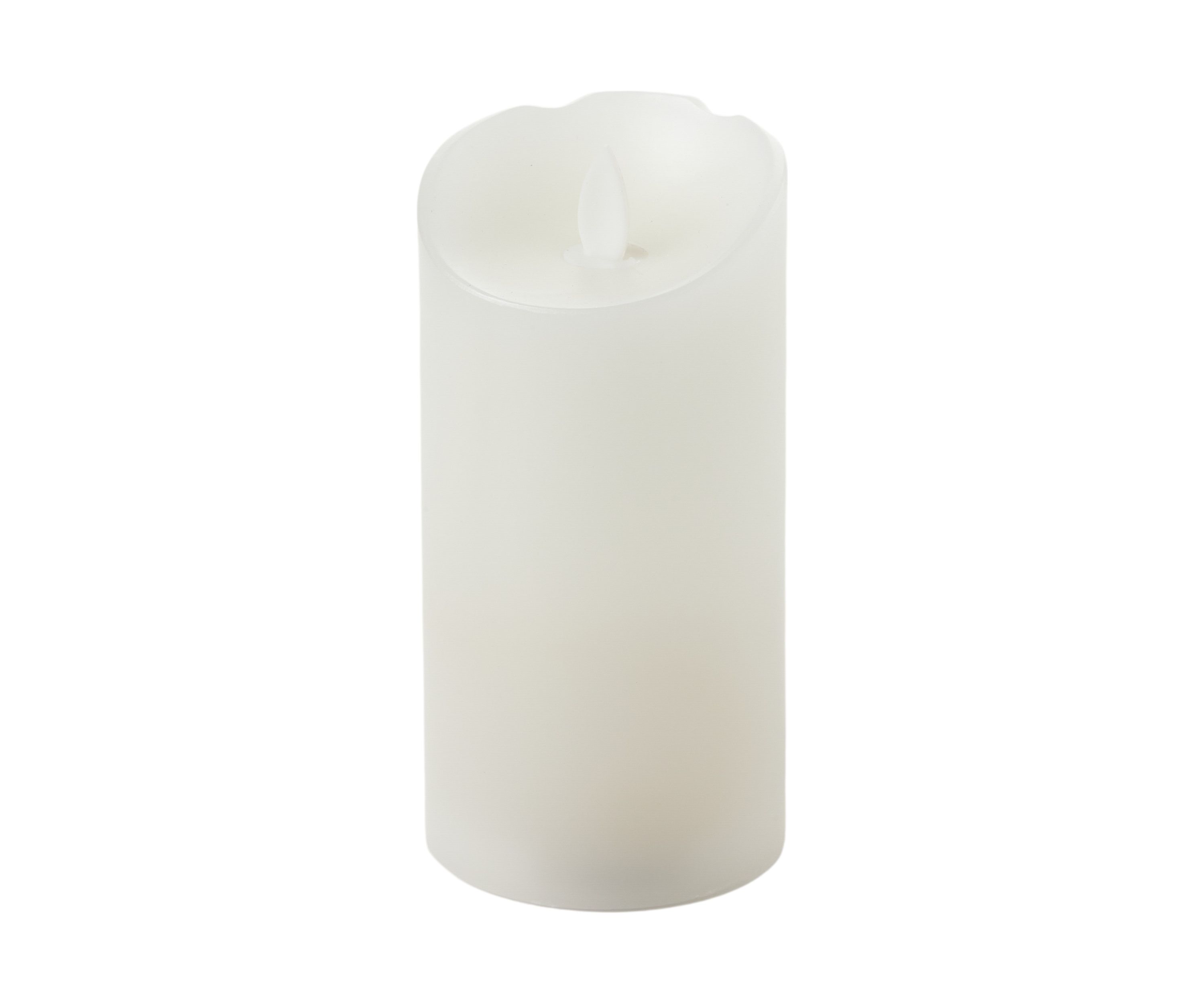 Set of 2 Realistic LED Flameless Pillar Candle
