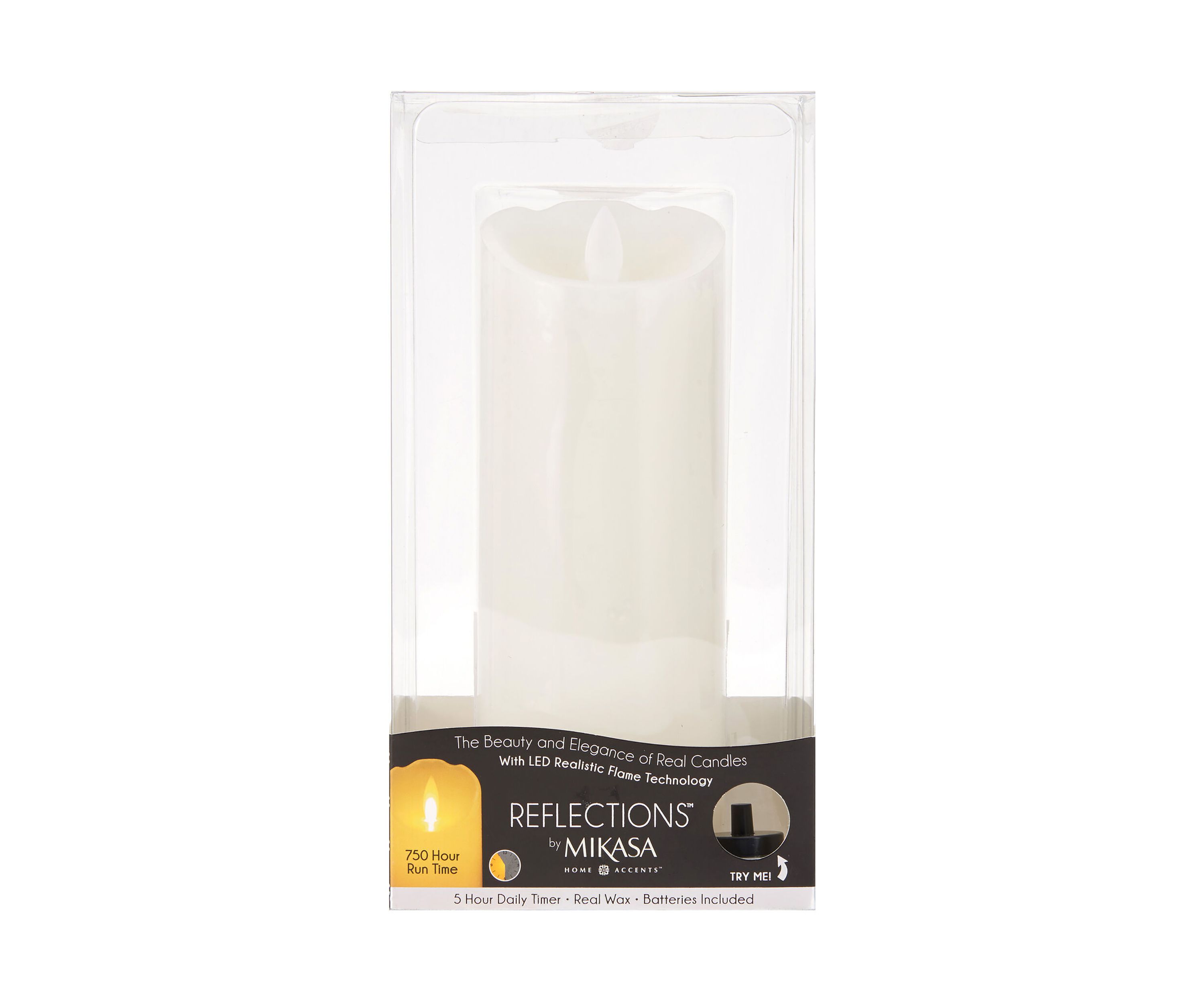 Realistic LED Flameless Pillar Candle