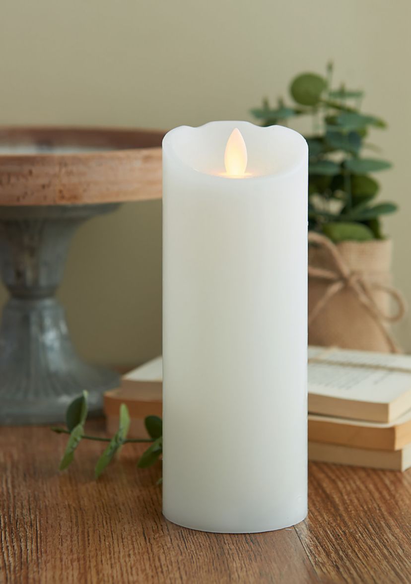 Realistic LED Flameless Pillar Candle