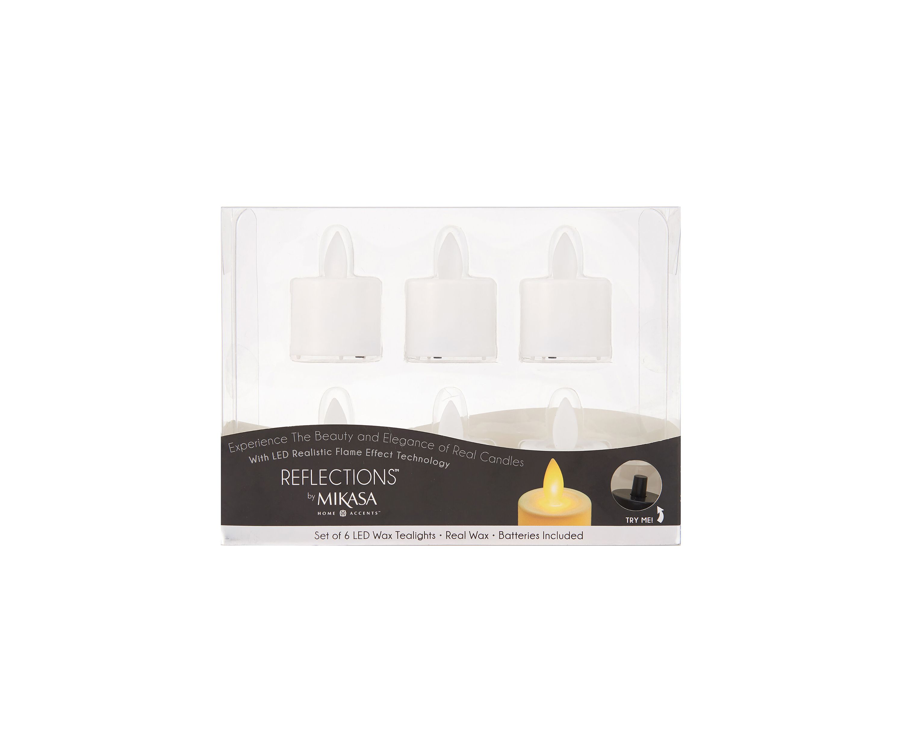 Battery Powered Tealight Candles - Set of 6