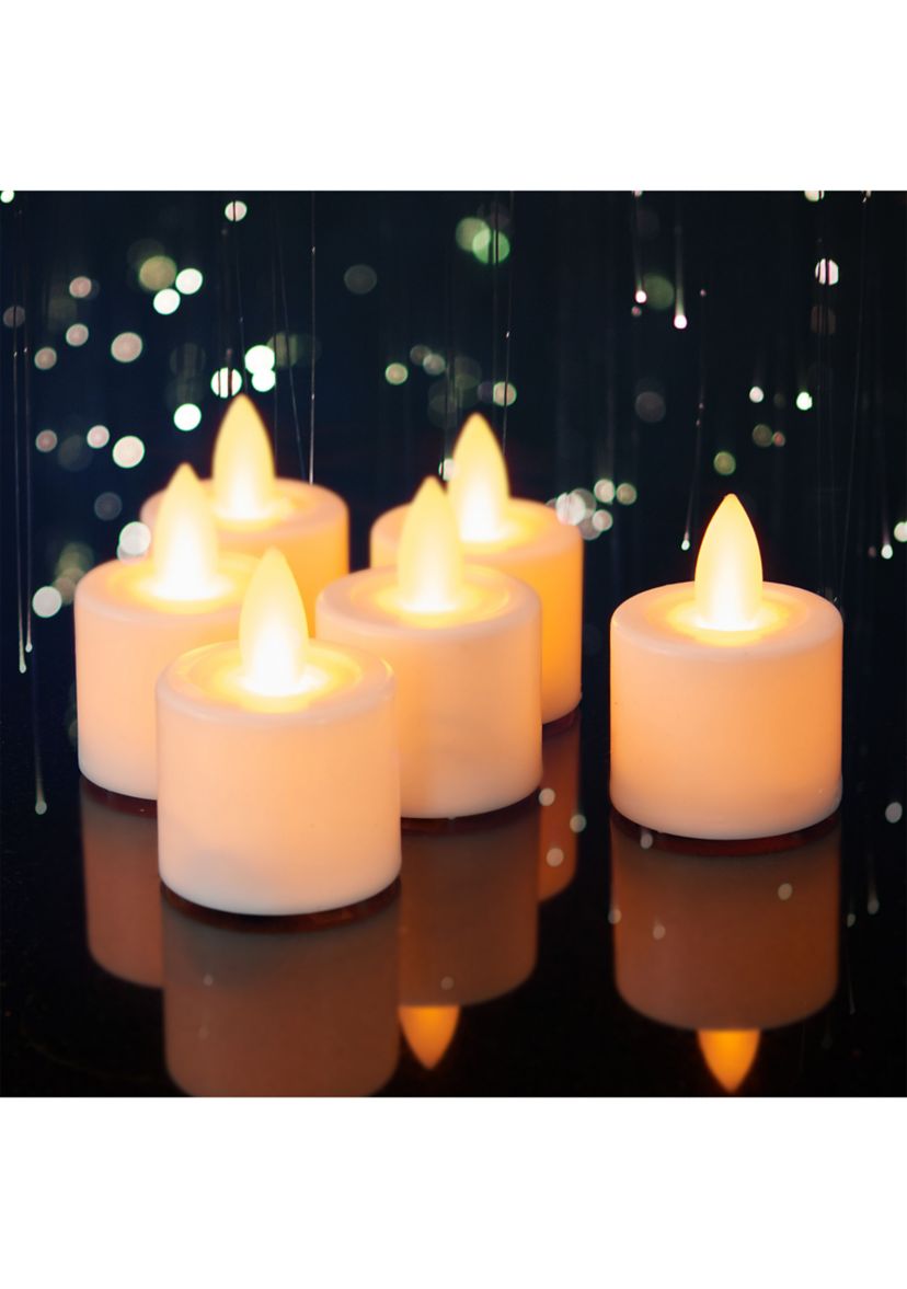 Battery Powered Tealight Candles - Set of 6
