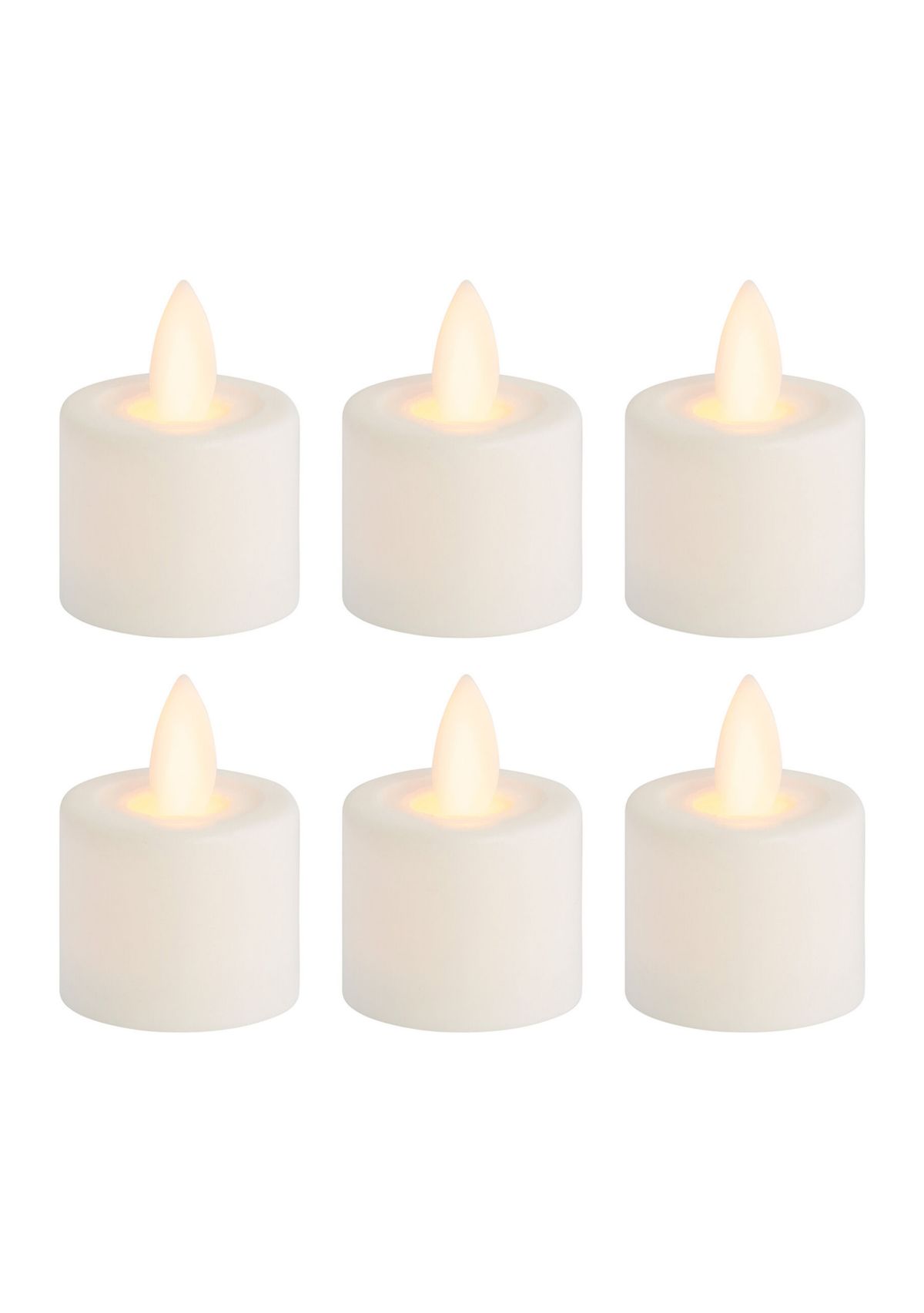 Set of 6 Battery Powered Tealight Candles