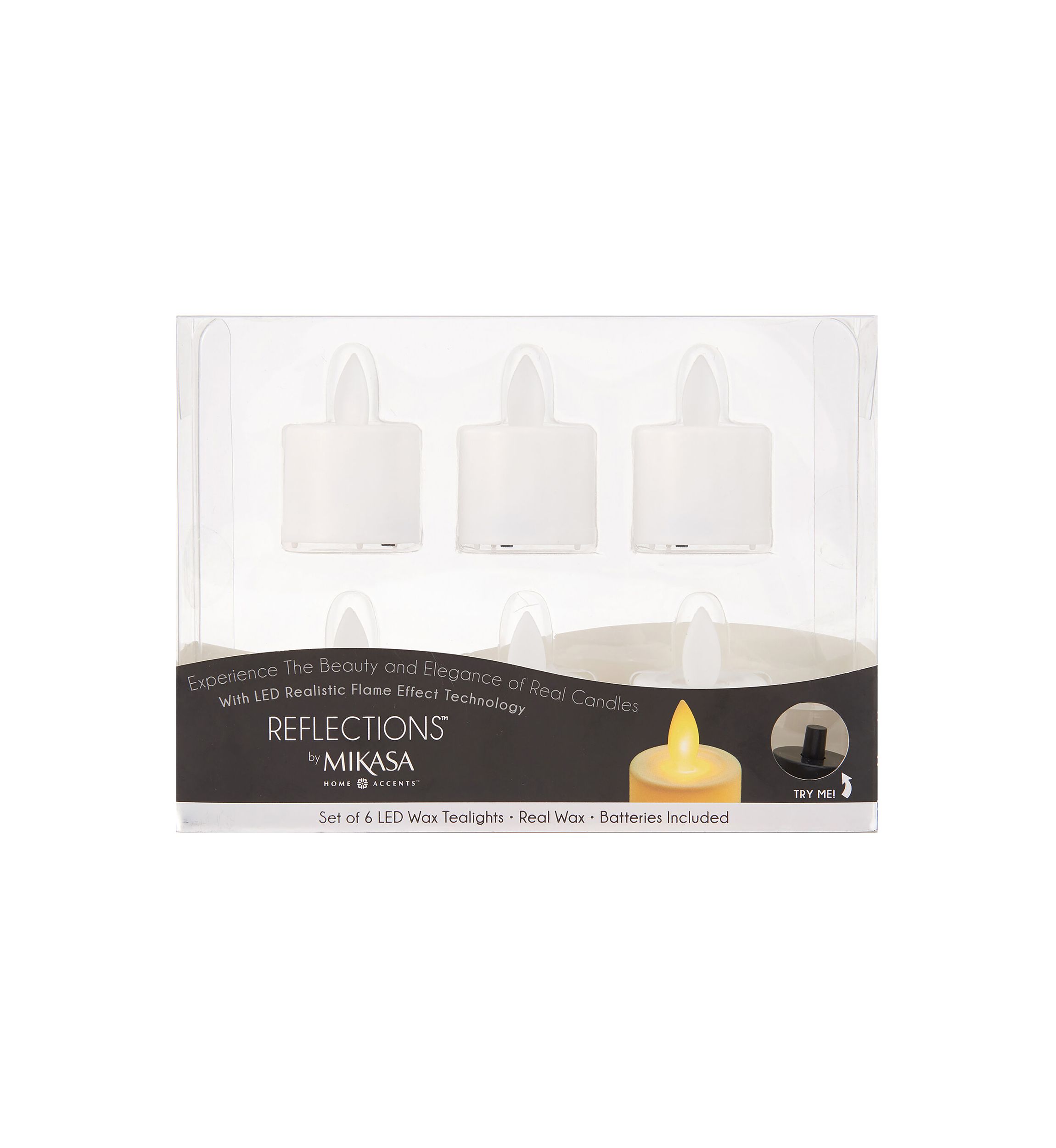 Set of 6 Battery Powered Tealight Candles
