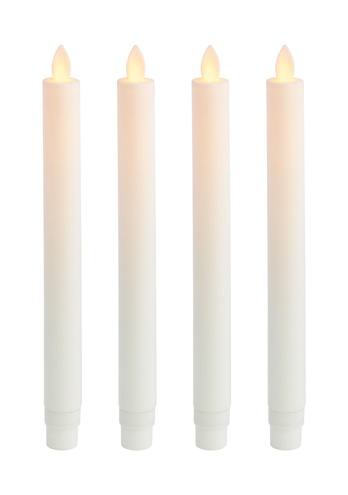 Set of 4 Tapered LED Candles 