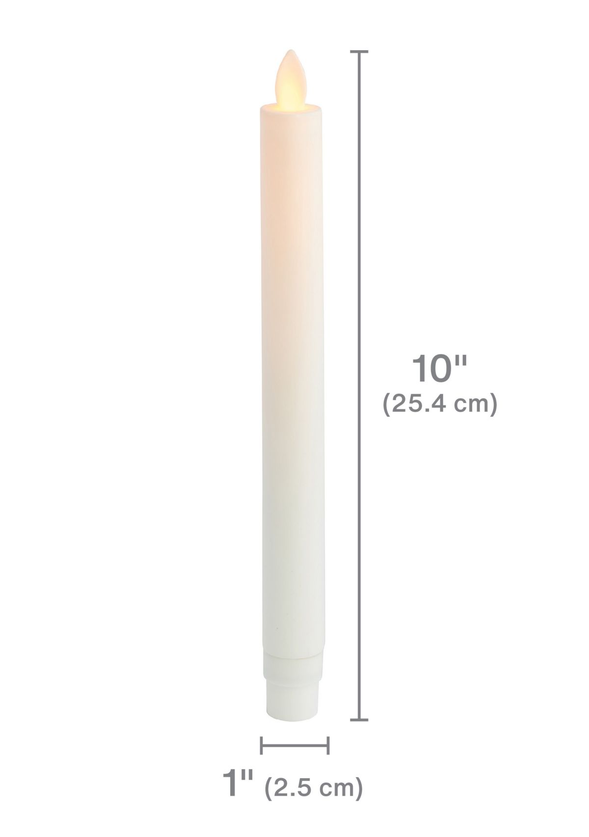 Set of 4 Tapered LED Candles 