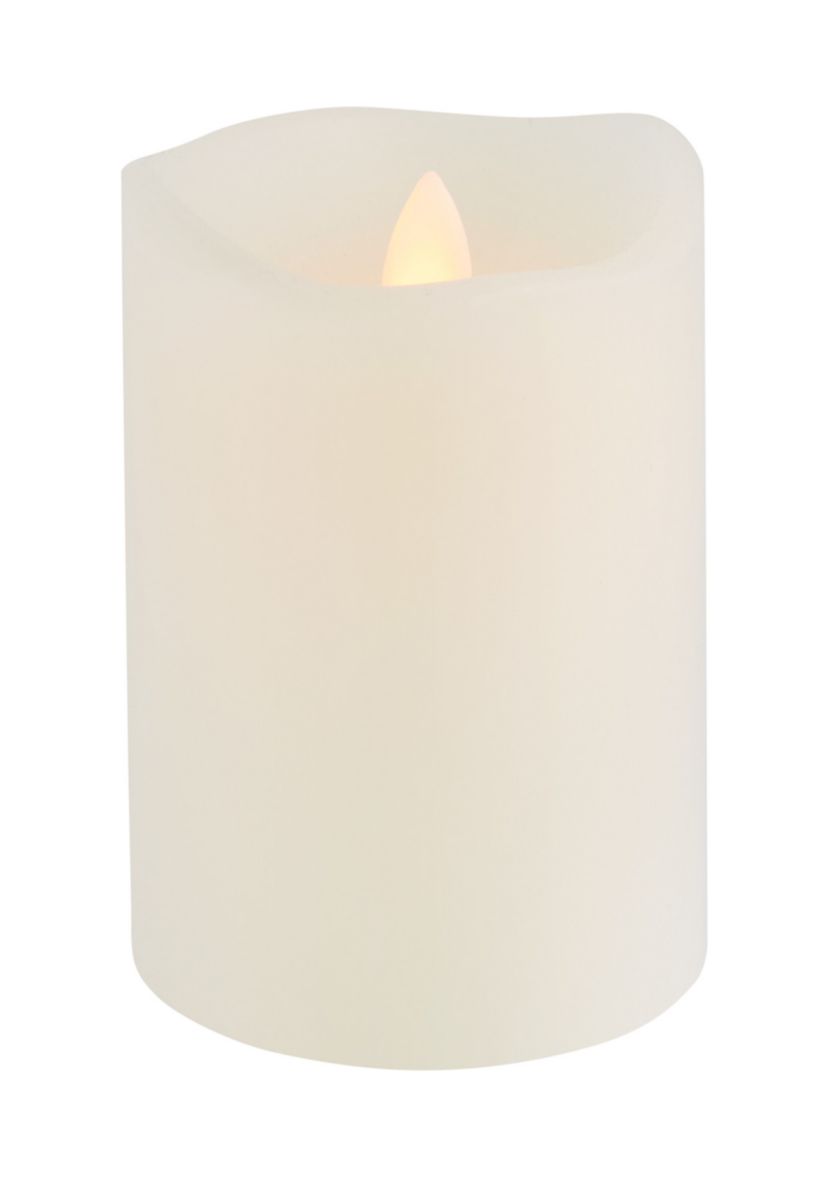 Mikasa Blow Out Realistic LED Wax Pillar, 3x4 Inch