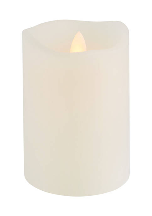 White LED Blow Flameless Candle
