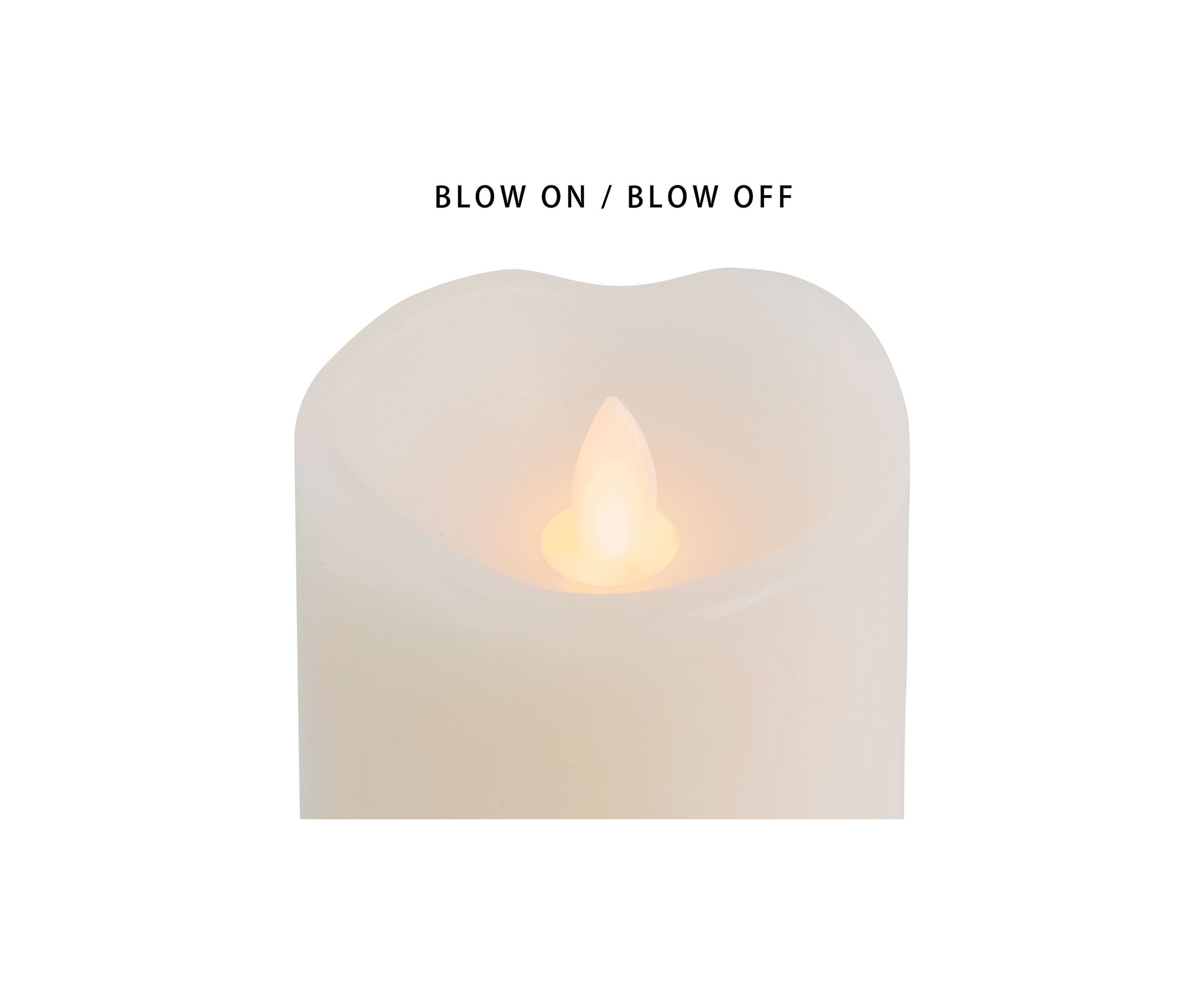 Blow Out Realistic LED Wax Pillar