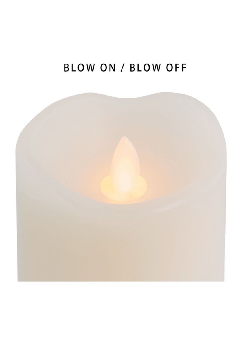 Blow Out Realistic LED Wax Pillar
