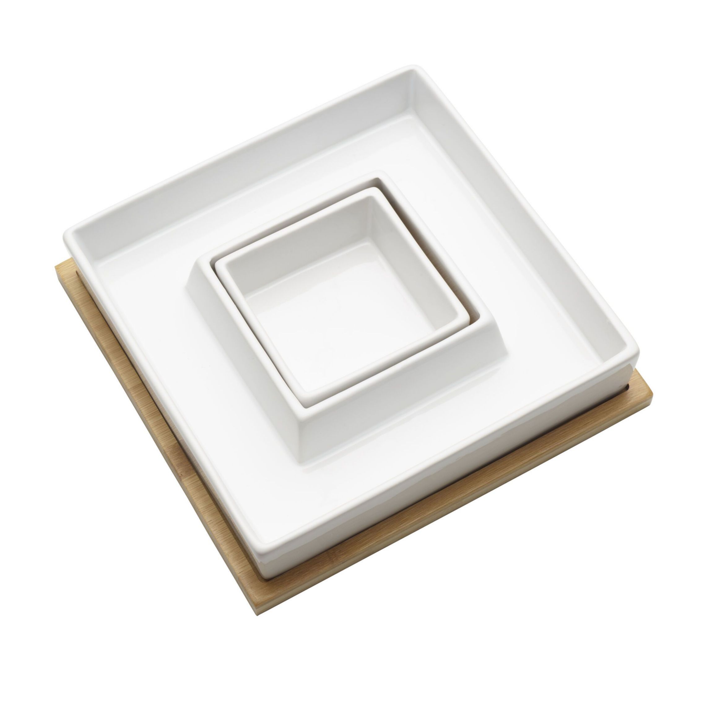 9 Inch Ceramic Chip and Dip Dish