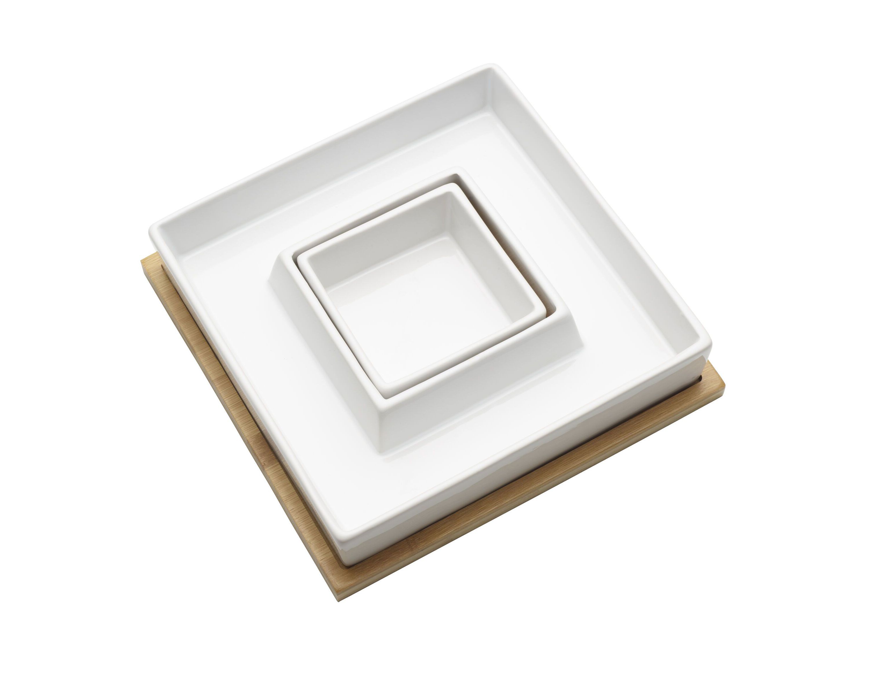 9 Inch Ceramic Chip and Dip Dish