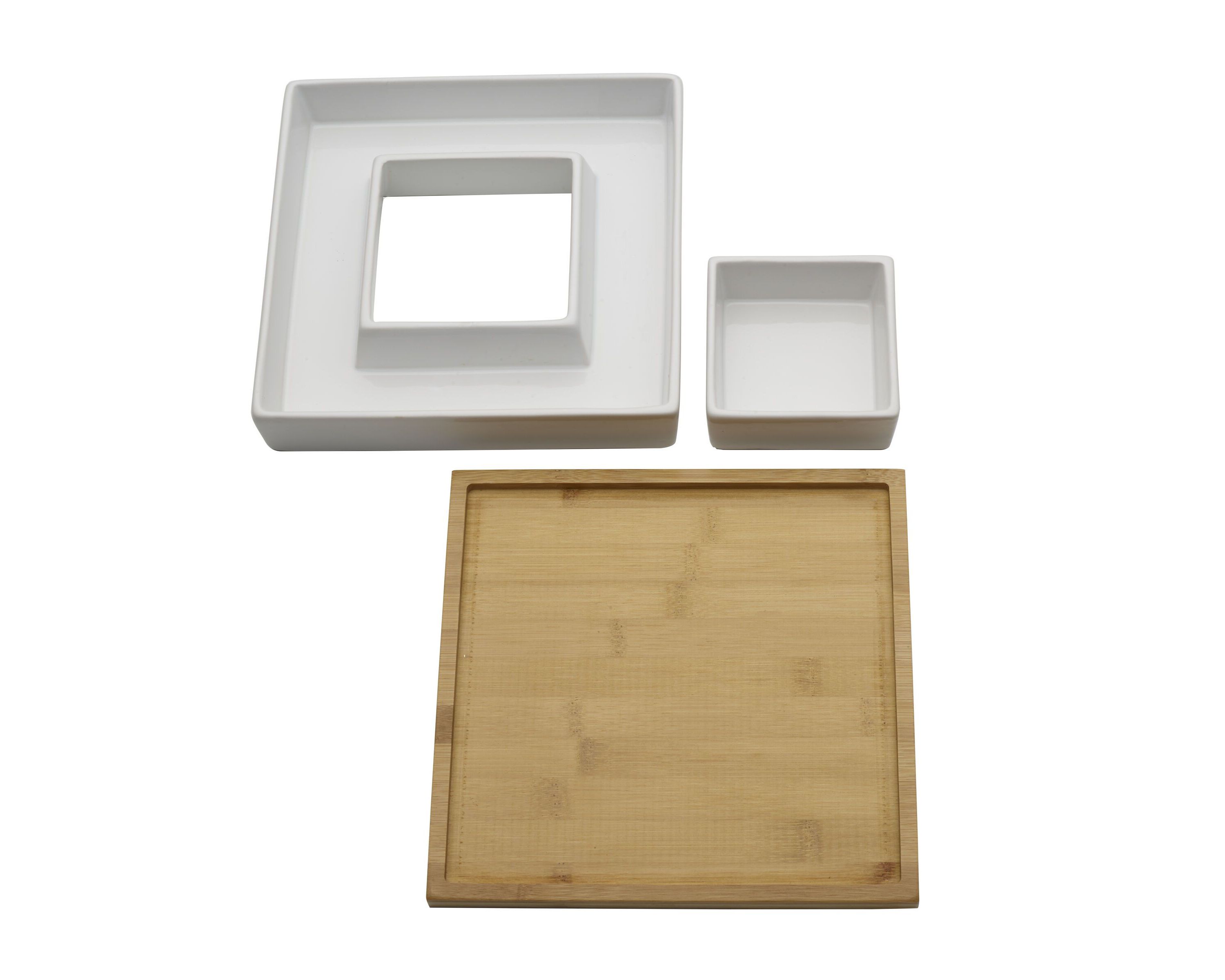 9 Inch Ceramic Chip and Dip Dish