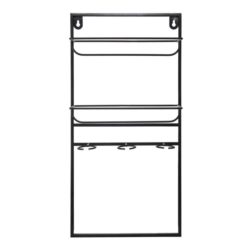 24x12 Inch Metal Wine Bottle Wine Rack