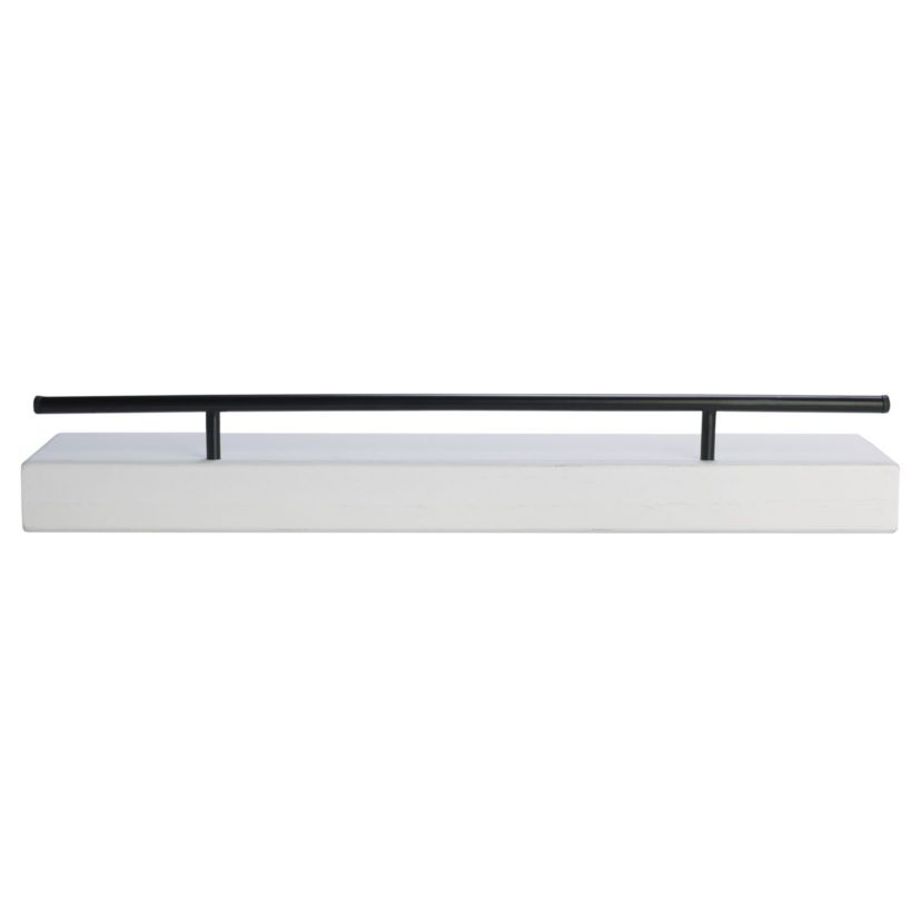 Floating Railing Shelf for Bedroom, Living Room, Bathroom, Kitchen, 24-Inch