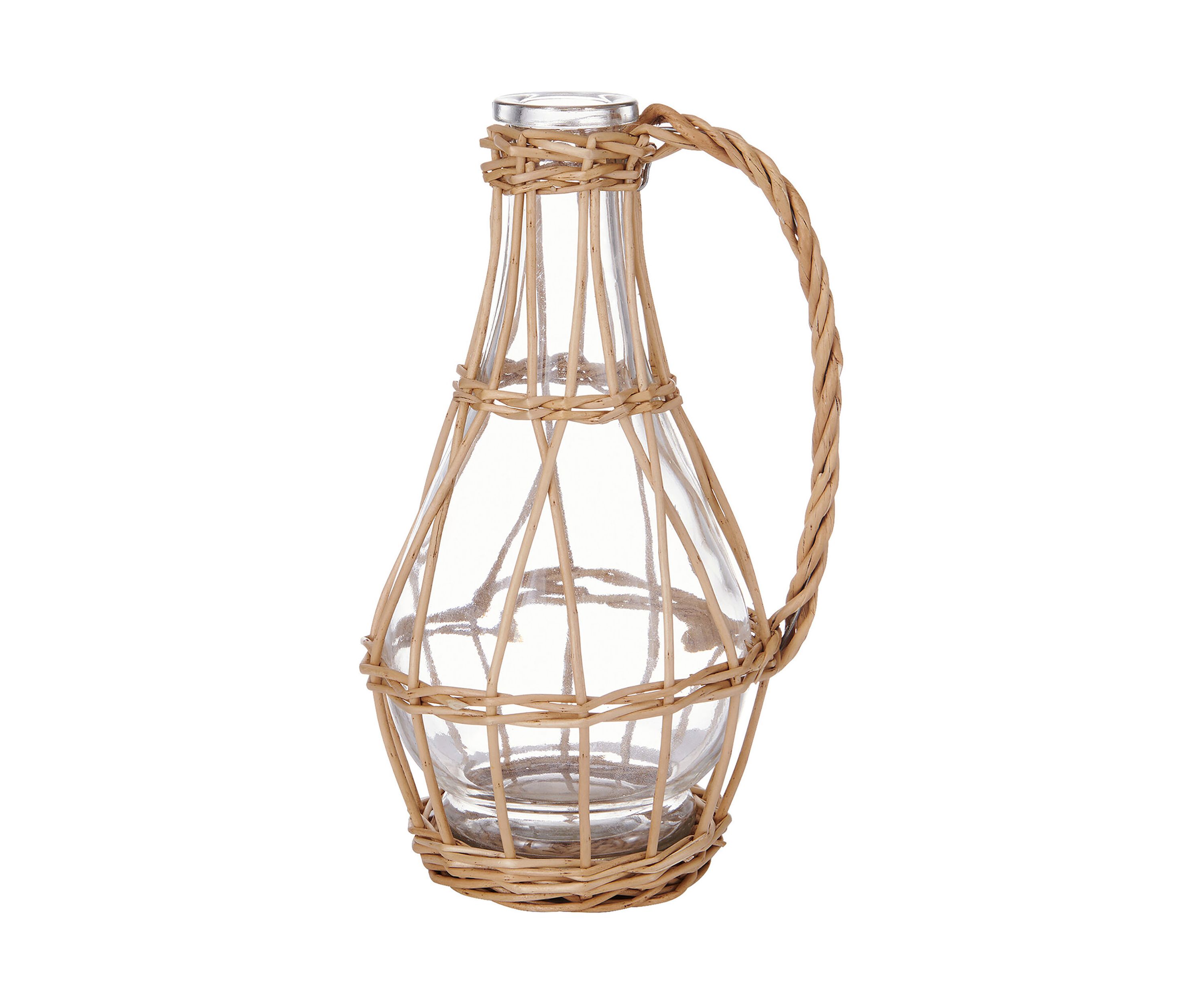 Elements Glass Willow Wrapped Bottle