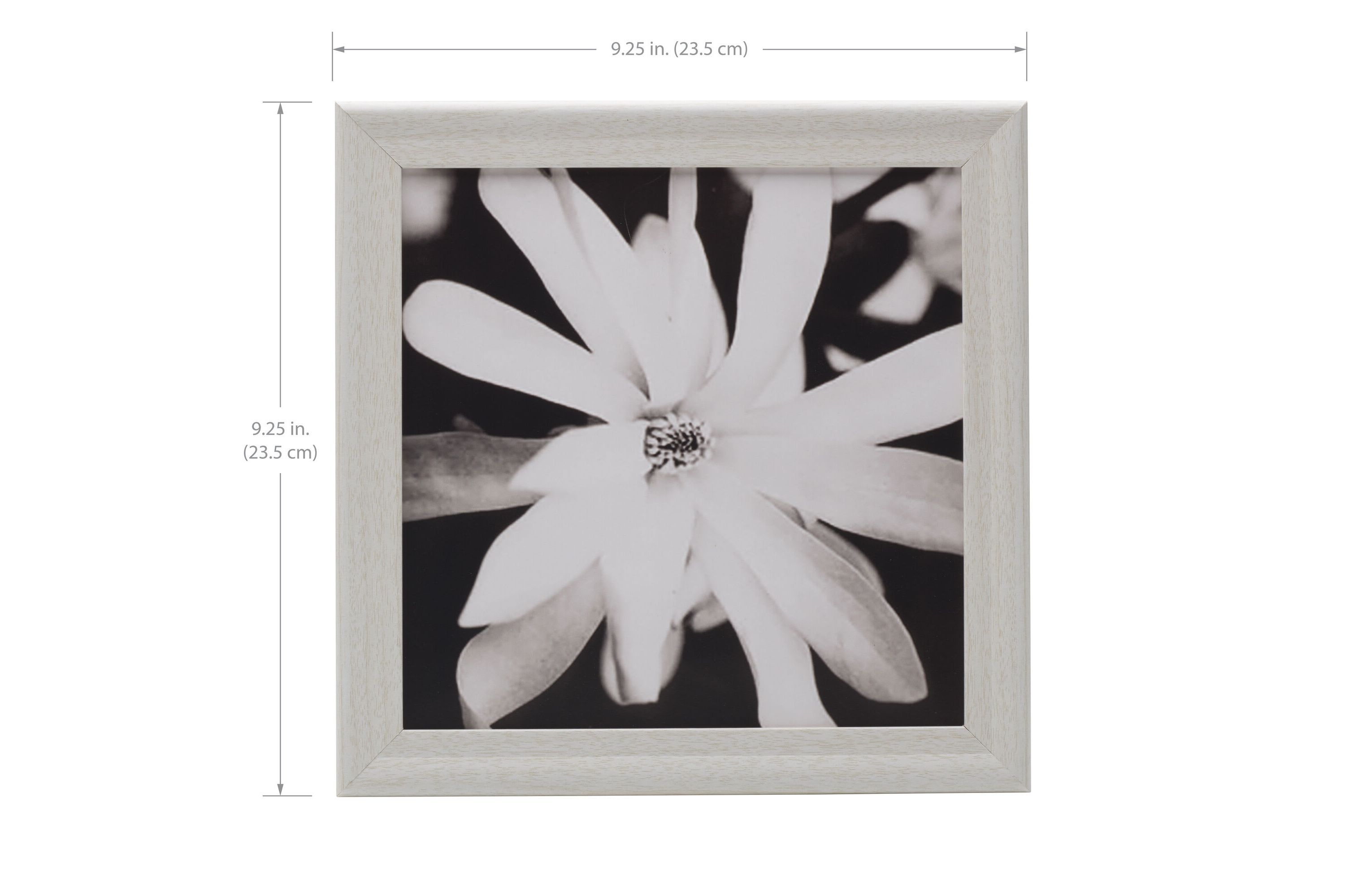 Set of 9 9.25-in Photo Frames-8-in x 8-in Photos, White
