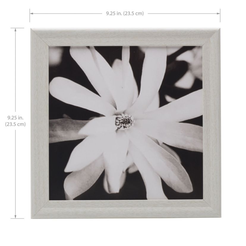 Set of 9 9.25-in Photo Frames-8-in x 8-in Photos, White