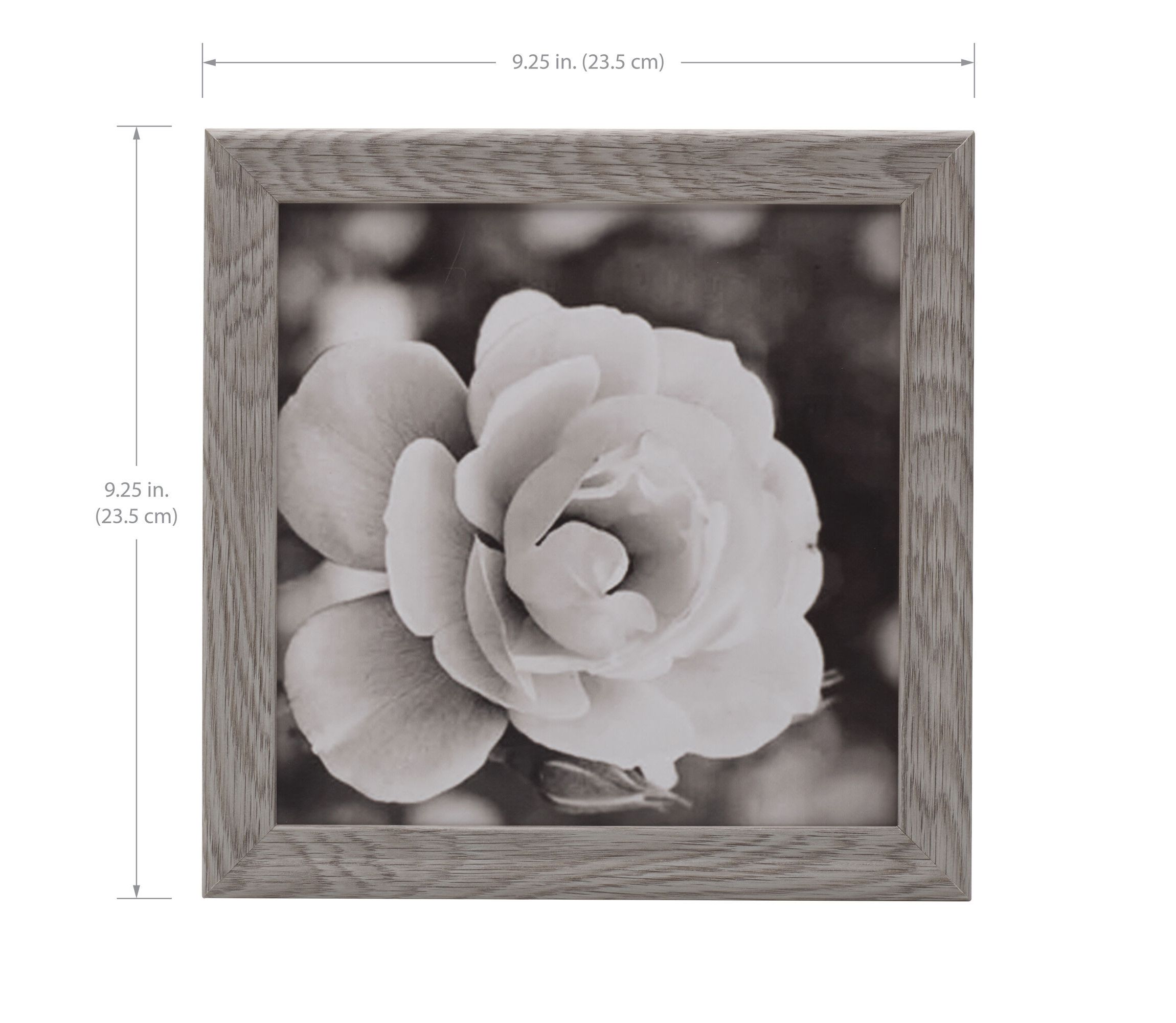 Set of 9 9.25-in Photo Frames-8-in x 8-in Photos, Gray