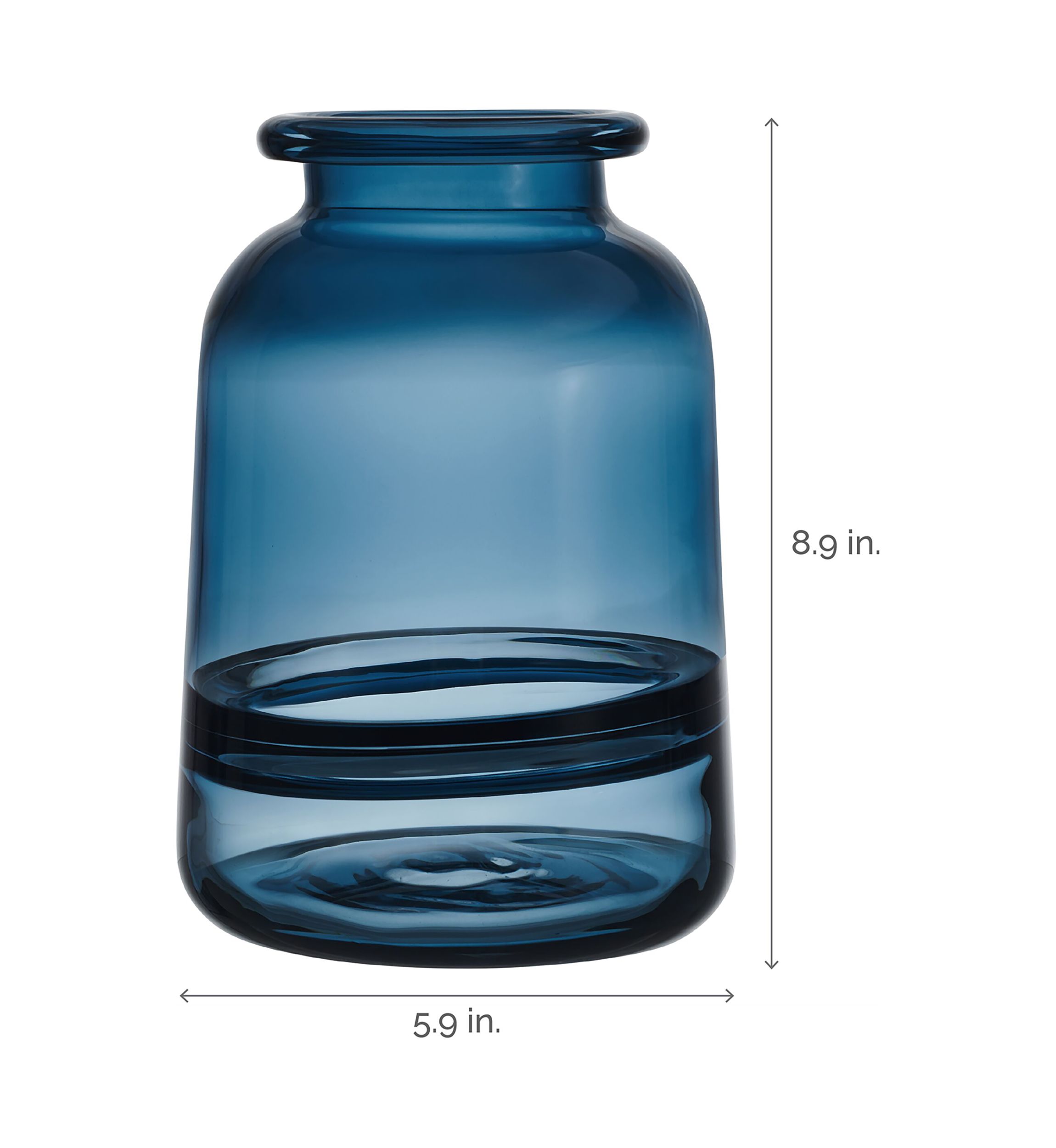 Blue Glass Vase
