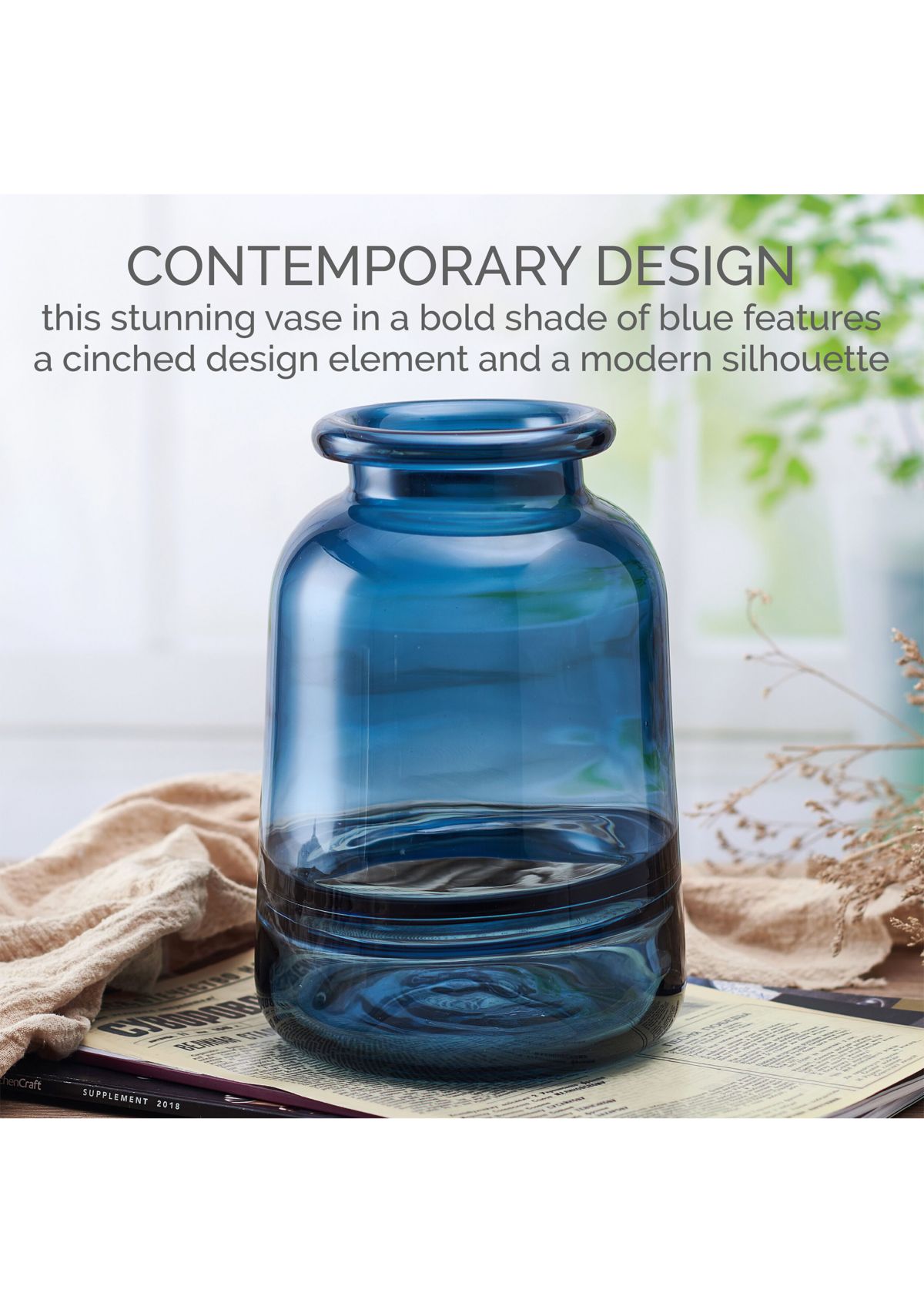 Blue Glass Vase