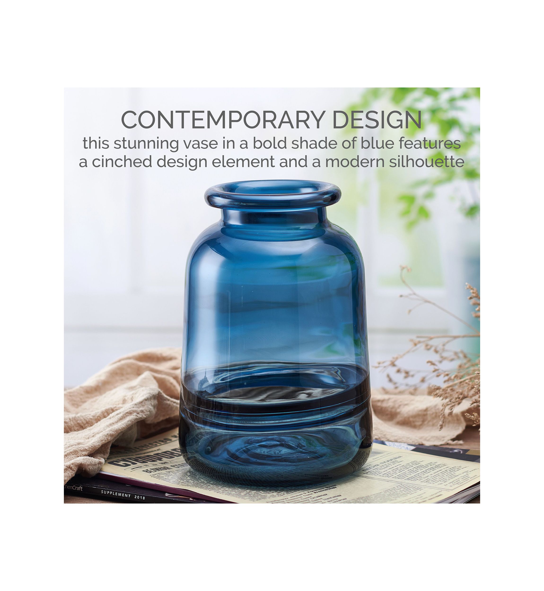 Blue Glass Vase