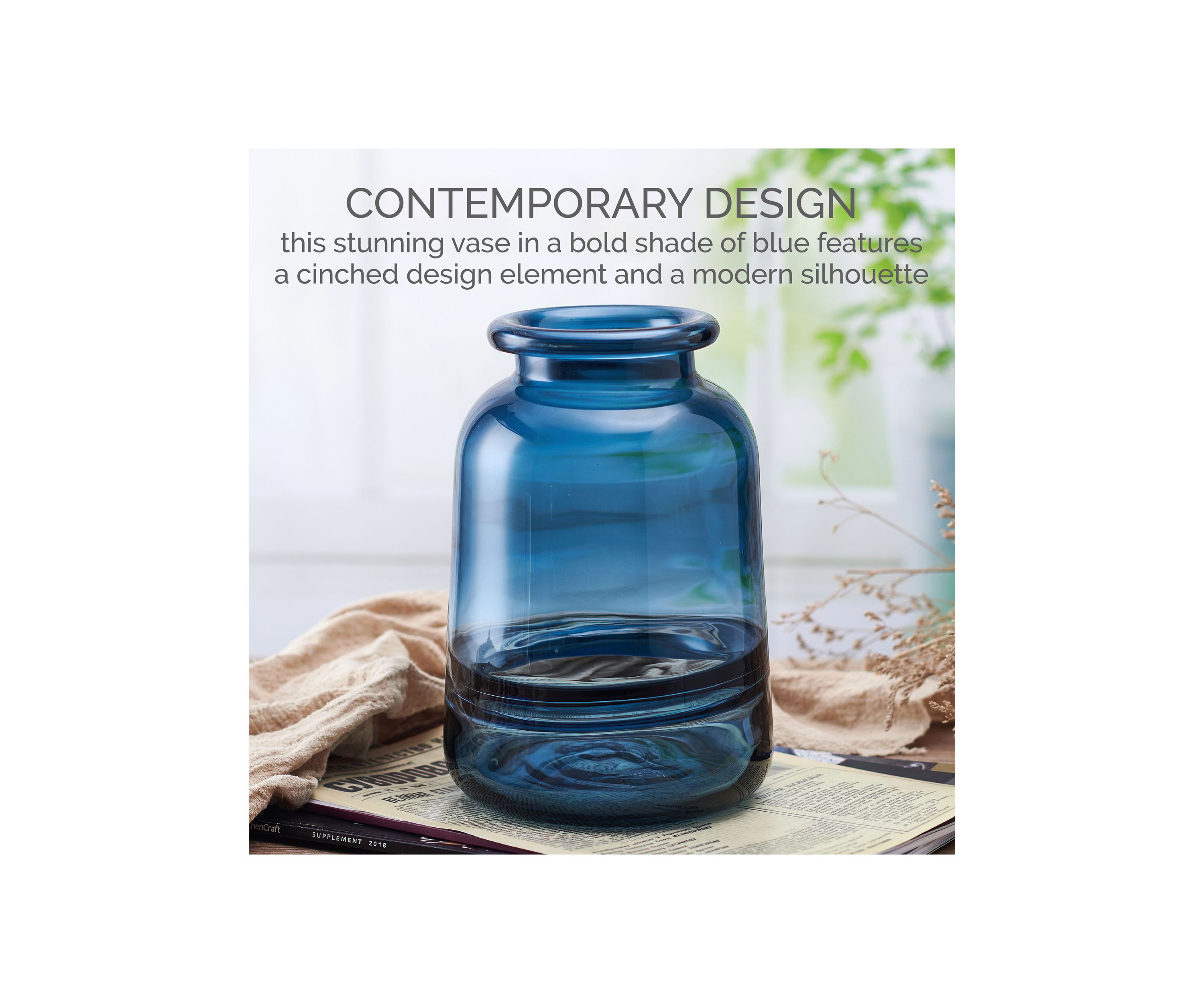 Blue Glass Vase