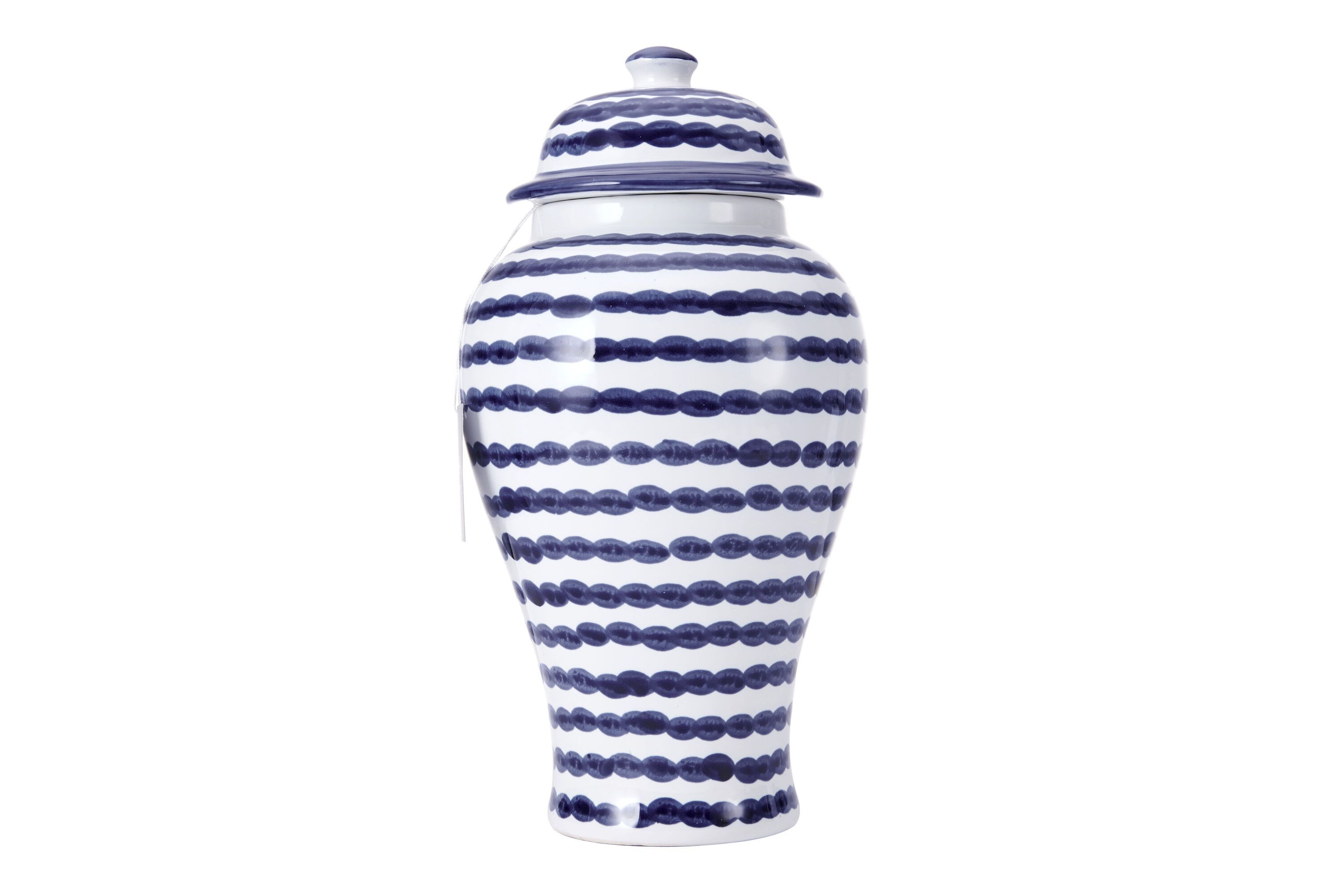 8-in x 15-in Blue/White Stripe Cannister