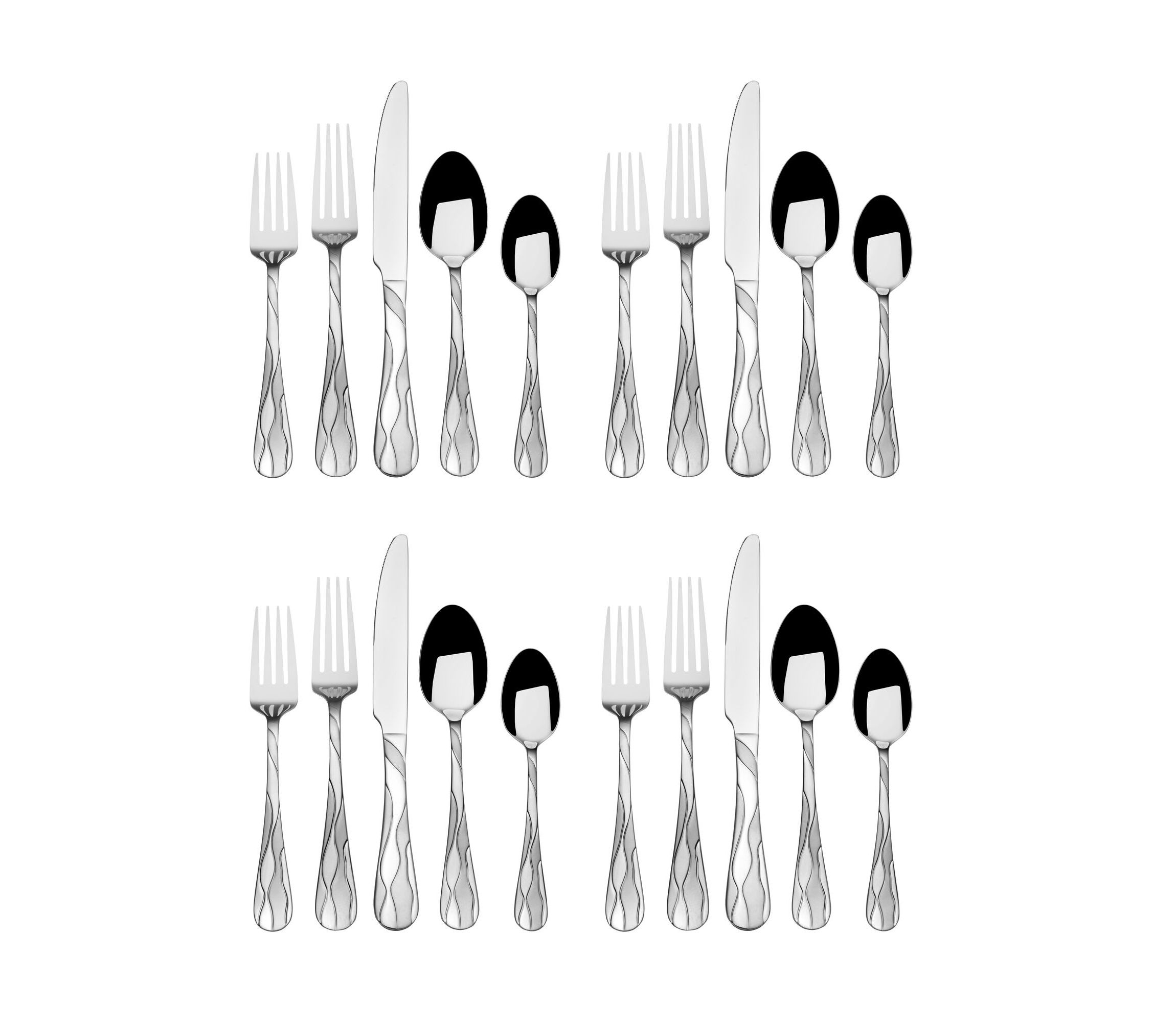 International Silver Santorini Frost 20-pc Flatware Set, Service for 4