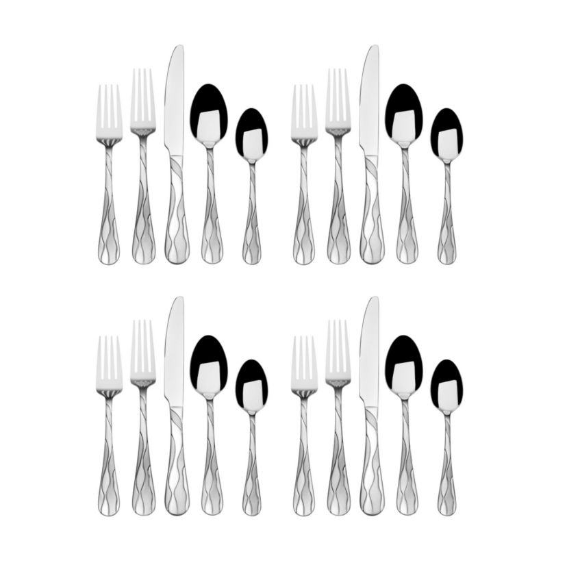 International Silver Santorini Frost 20-pc Flatware Set, Service for 4