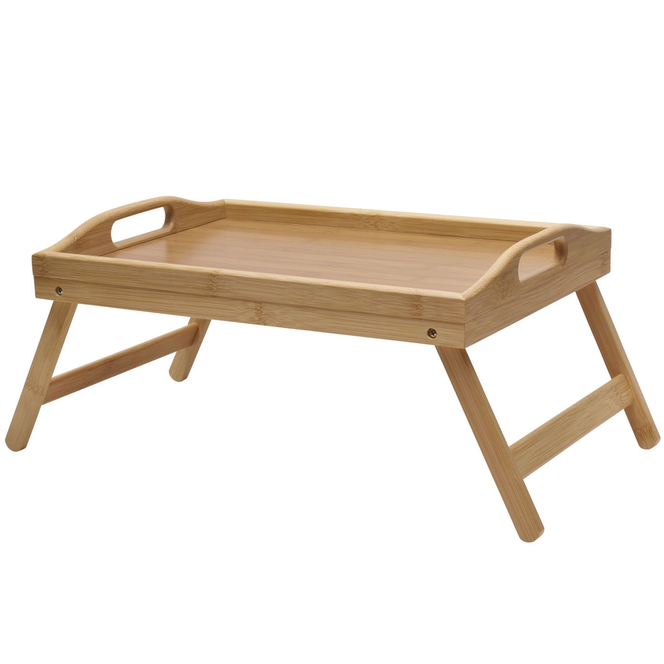 19.7 x 11.8 Inch Bamboo Bed Wood Tray
