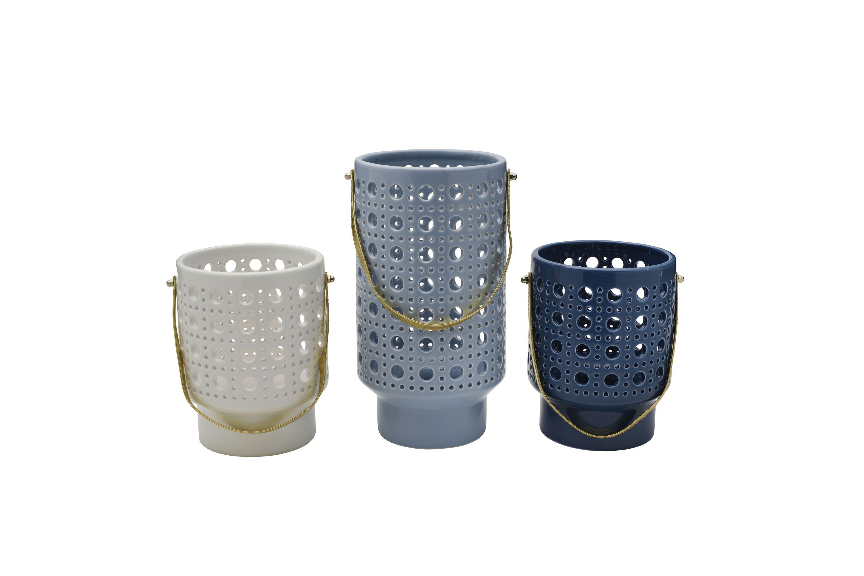 Set of 3 Pierced Hurricanes