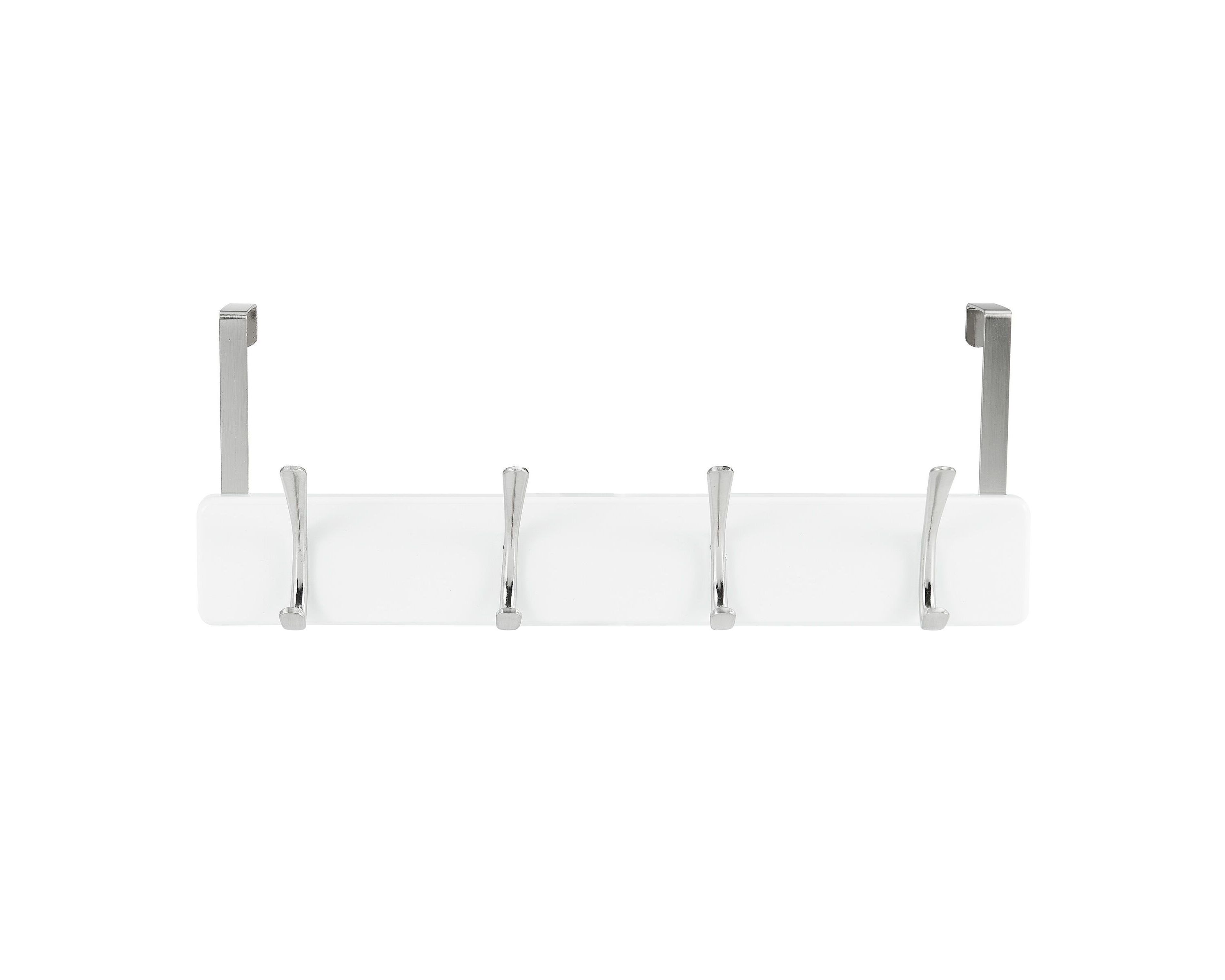 Over The Door Hooks, Coat Rack for Entry Way, Bathroom, Bedroom, Laundry Room, Closet, Office, Dorm Room, Each Hook Supports 7 lbs, 4 Hook