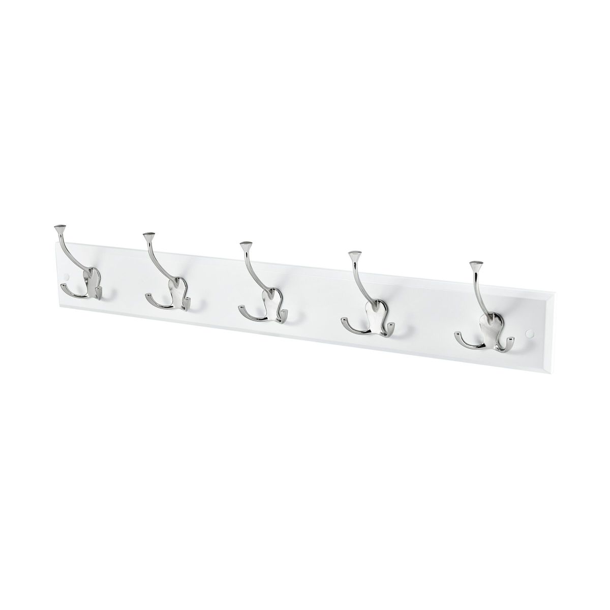 Wall Mounted Tri Hook Coat Rack for Entry Way, Bathroom, Bedroom, Laundry Room, Closet, Office, Garage, Each Hook Supports 7lbs, 5 Hook