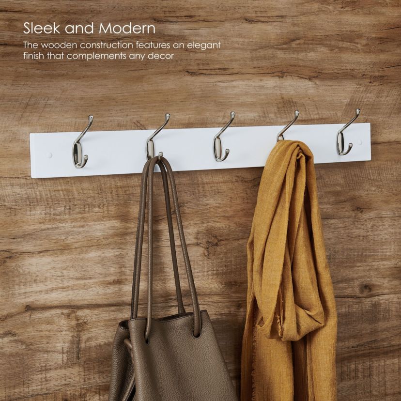 MDF Coat Hook, 27x5 Inch