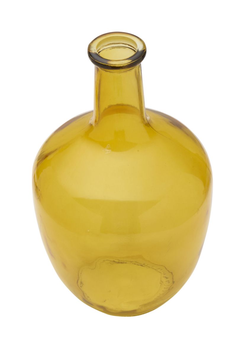 Elements Amber Bulb Glass Vase