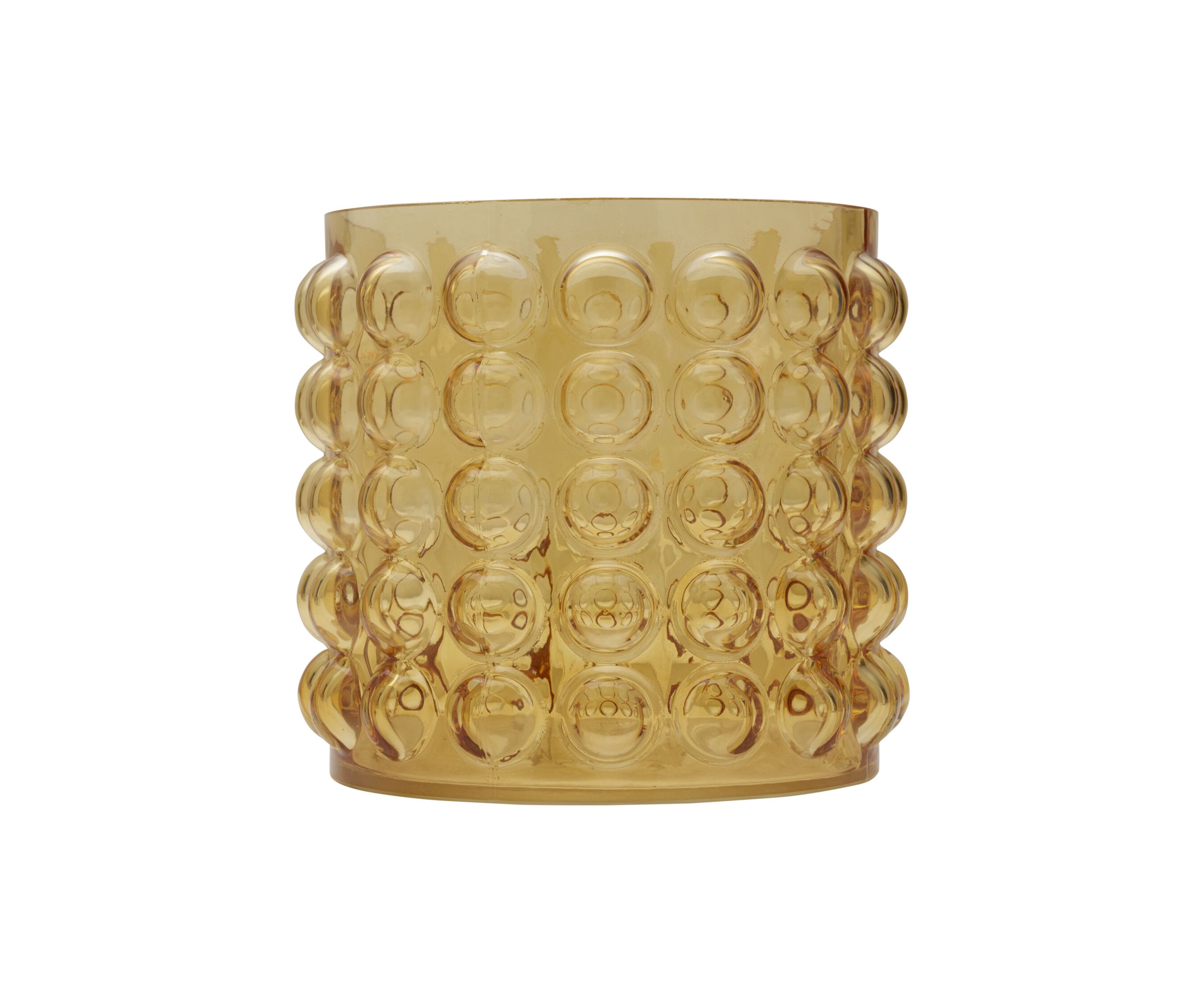Elements Amber Bubble Glass Vase
