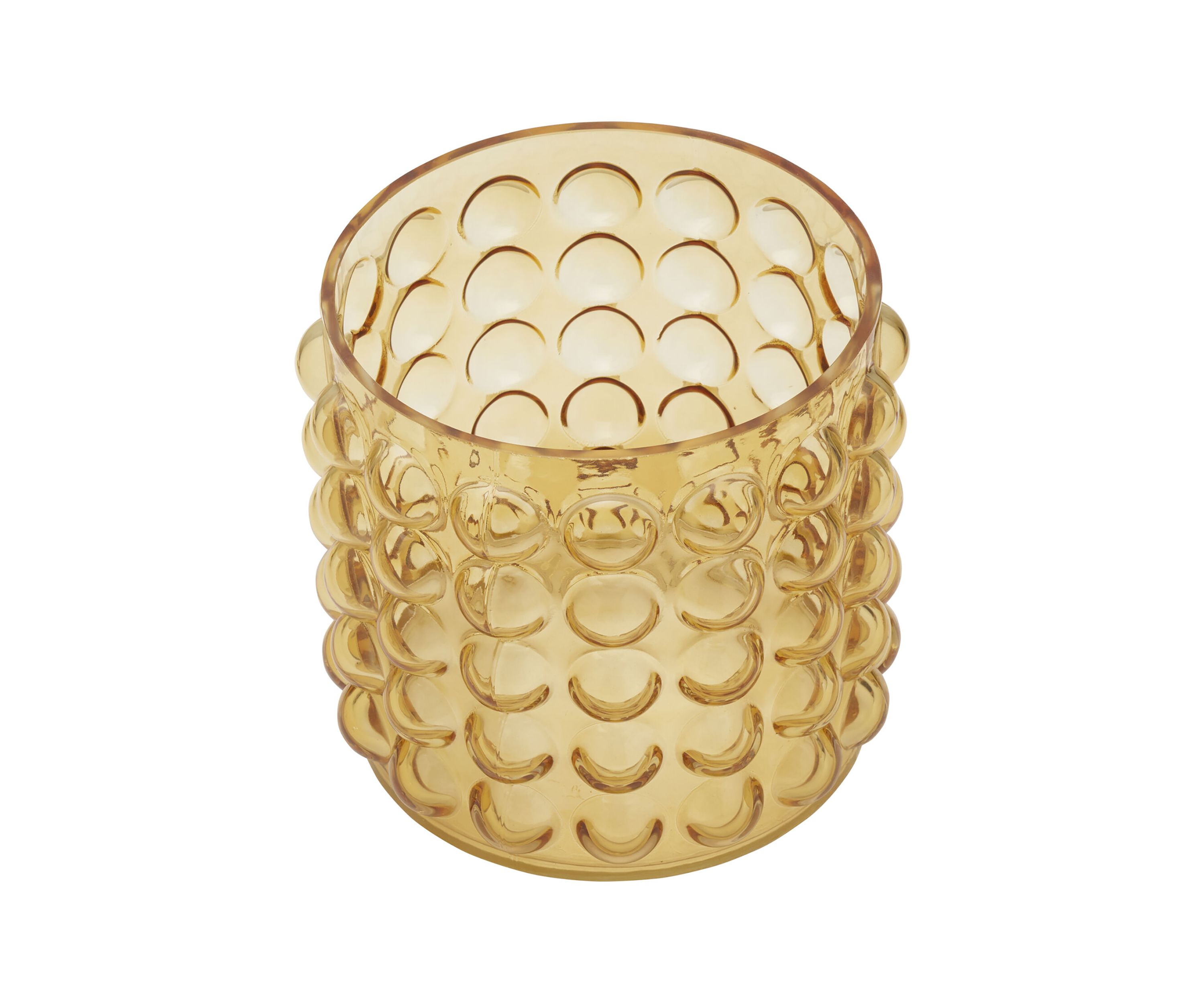 Elements Amber Bubble Glass Vase
