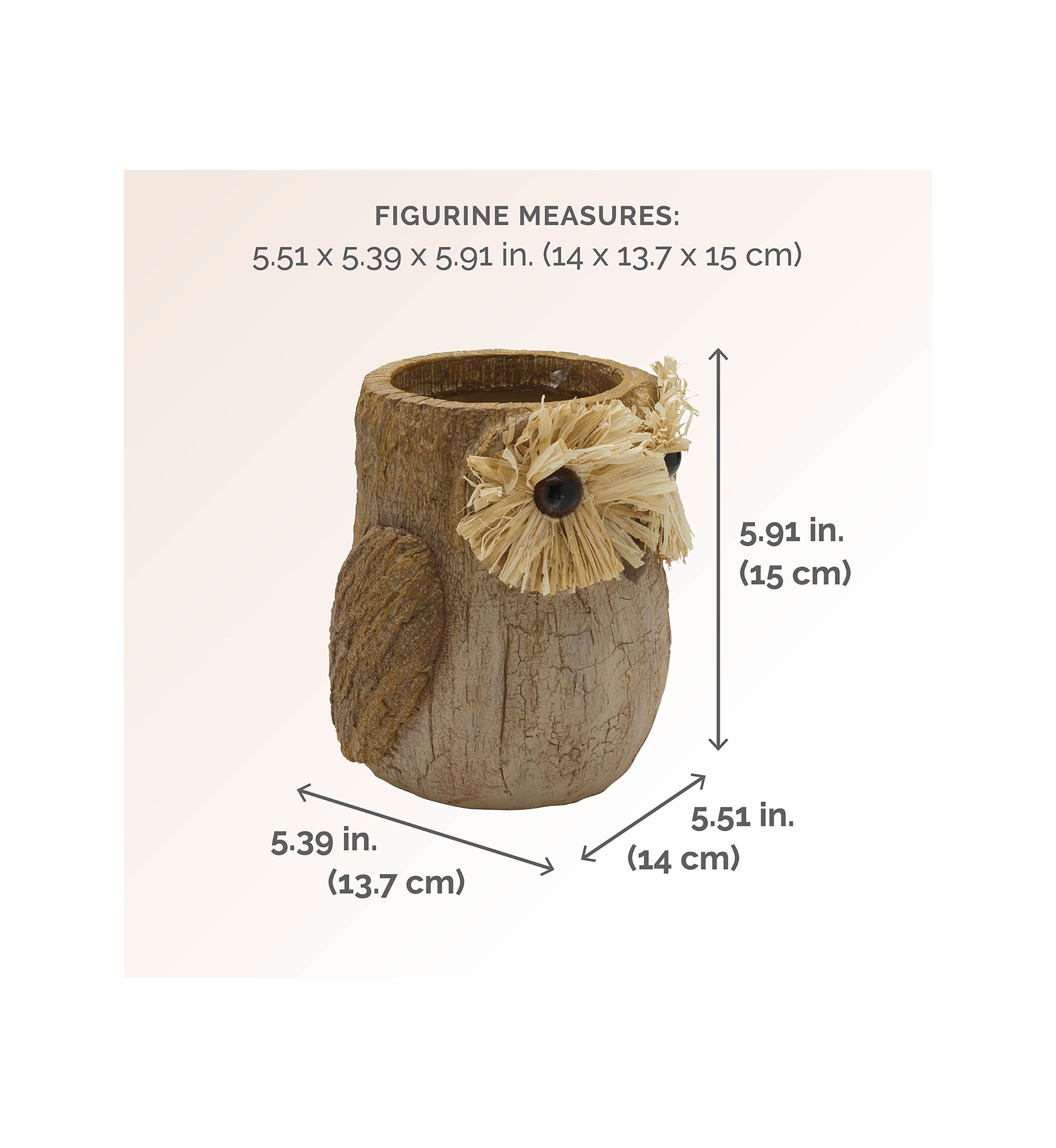 Elements Resin Owl Figurine