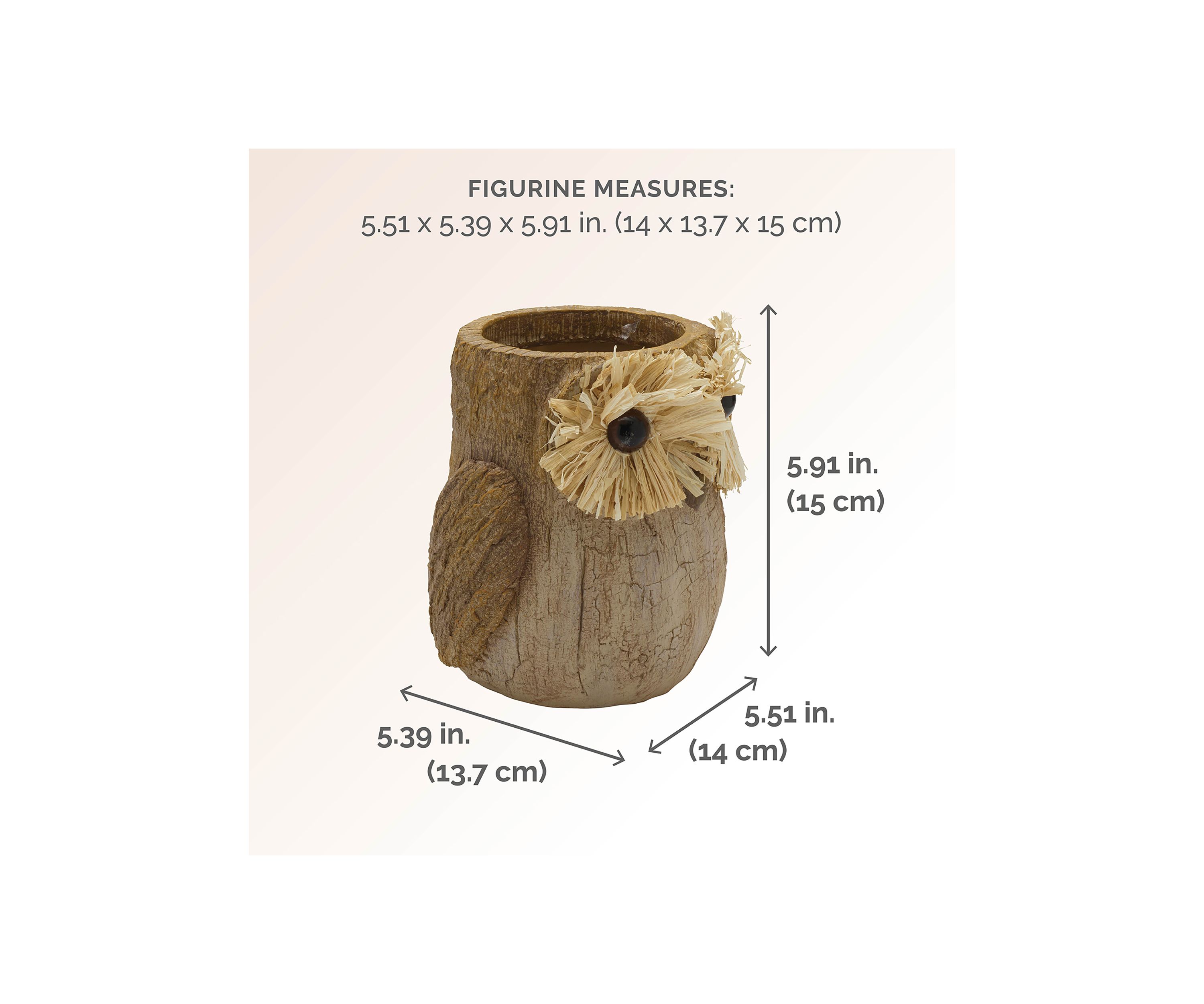Elements Resin Owl Figurine