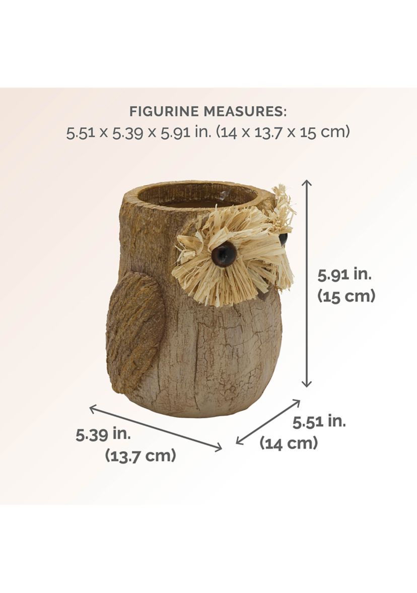 Elements Resin Owl Figurine