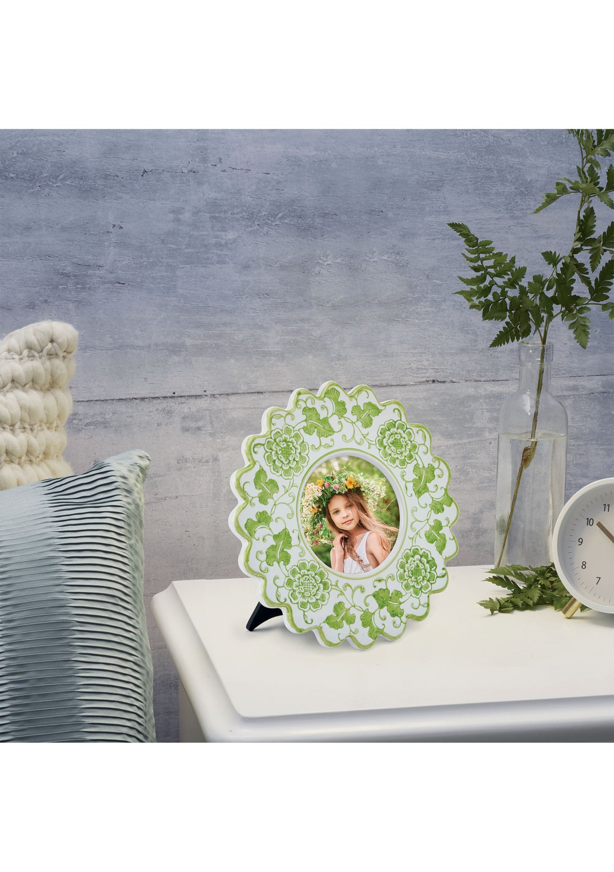 Ceramic Daisy Wavy Photo Frame 