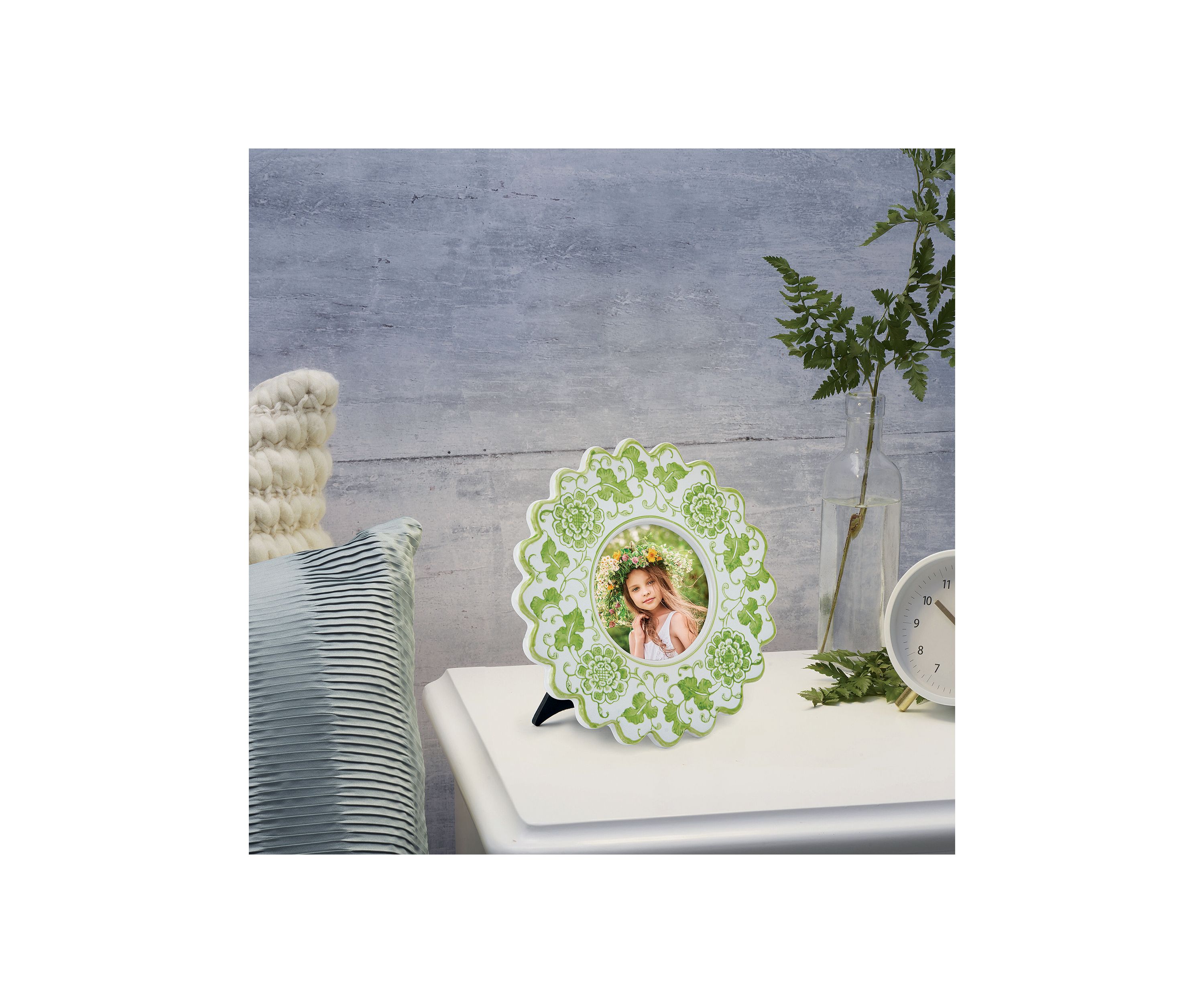Ceramic Daisy Wavy Photo Frame 