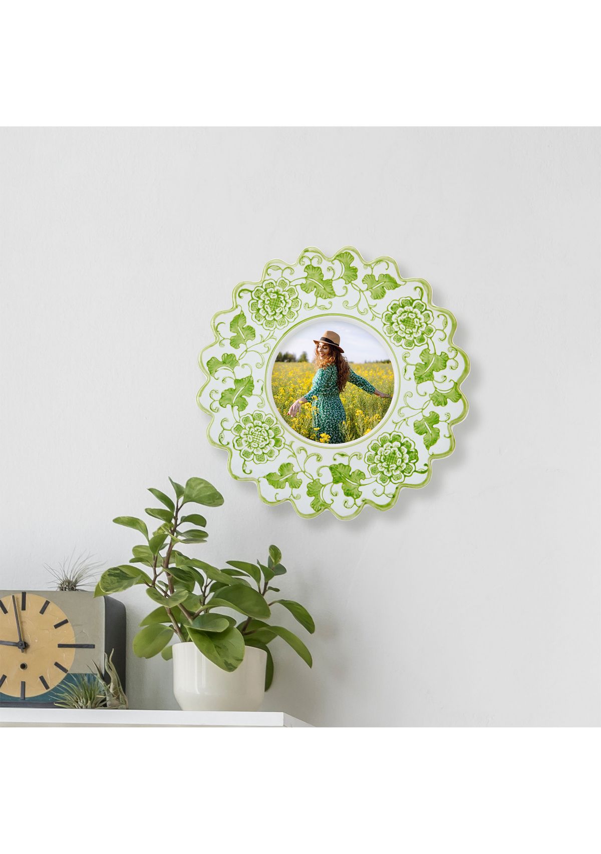 Ceramic Daisy Wavy Photo Frame 