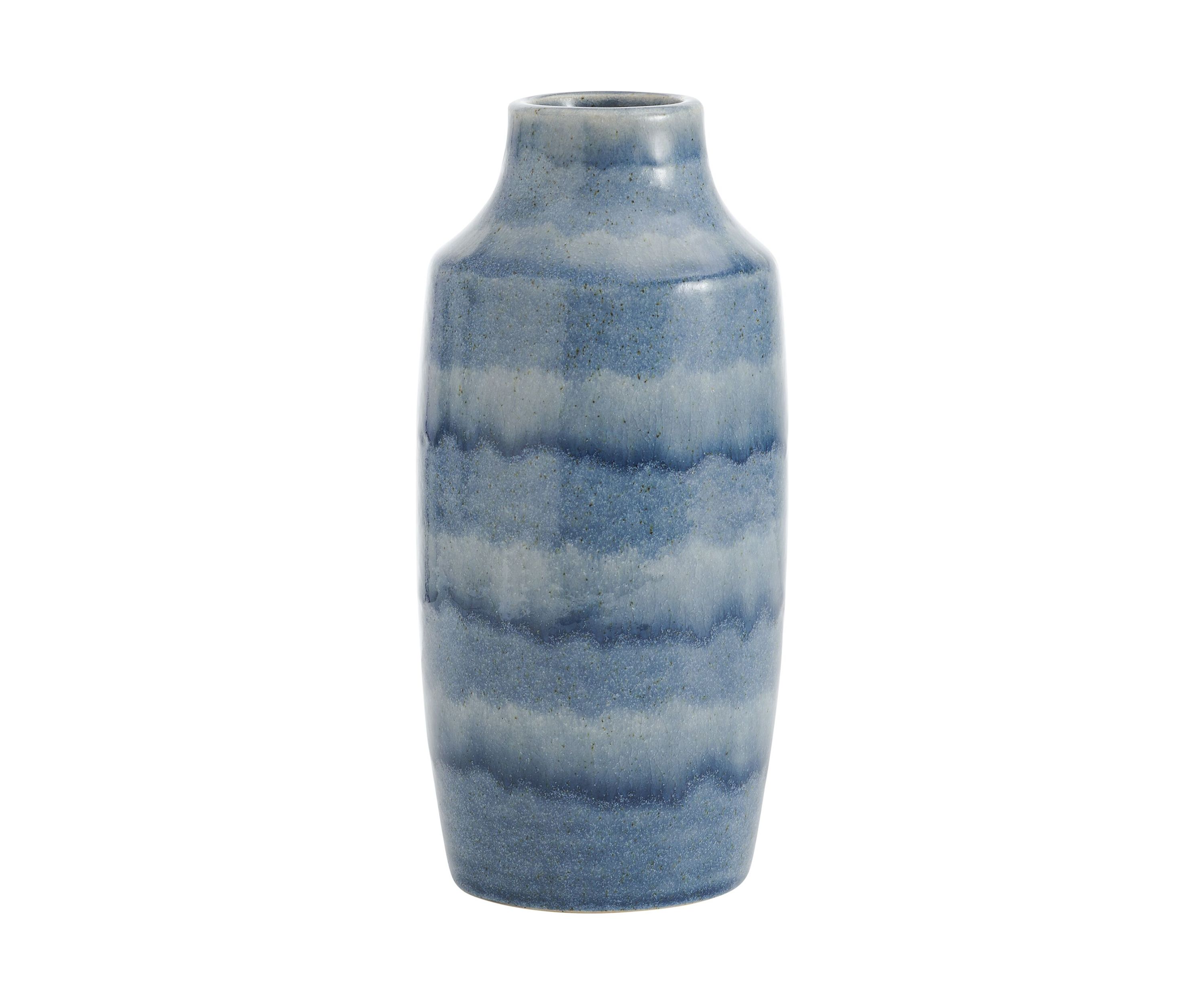 Blue Layered Ceramic Vase