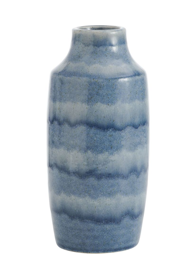 Blue Layered Ceramic Vase