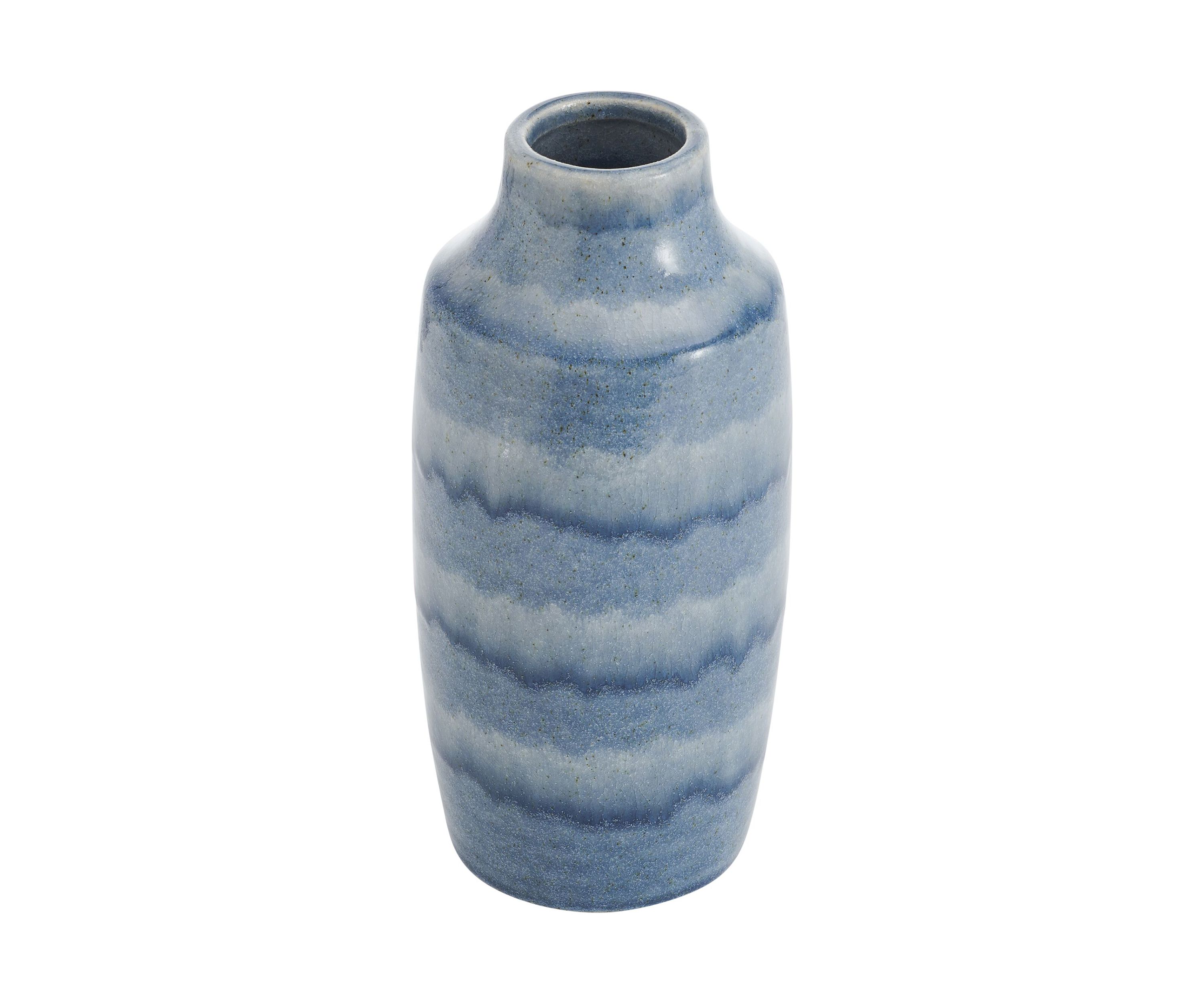 Blue Layered Ceramic Vase