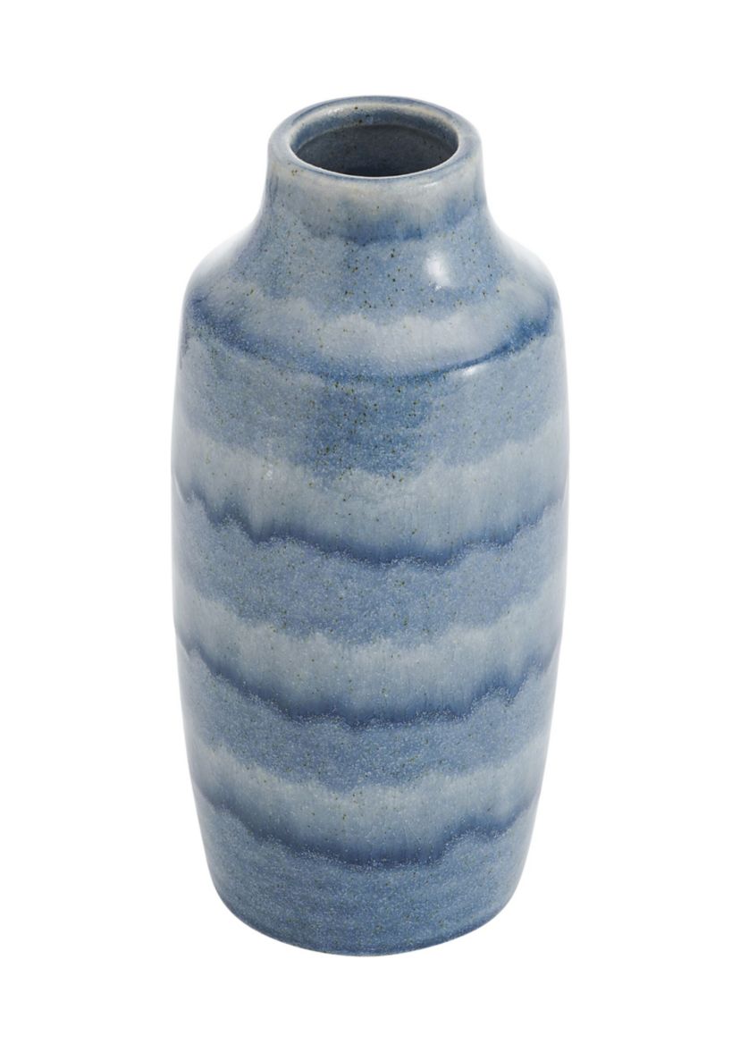 Blue Layered Ceramic Vase