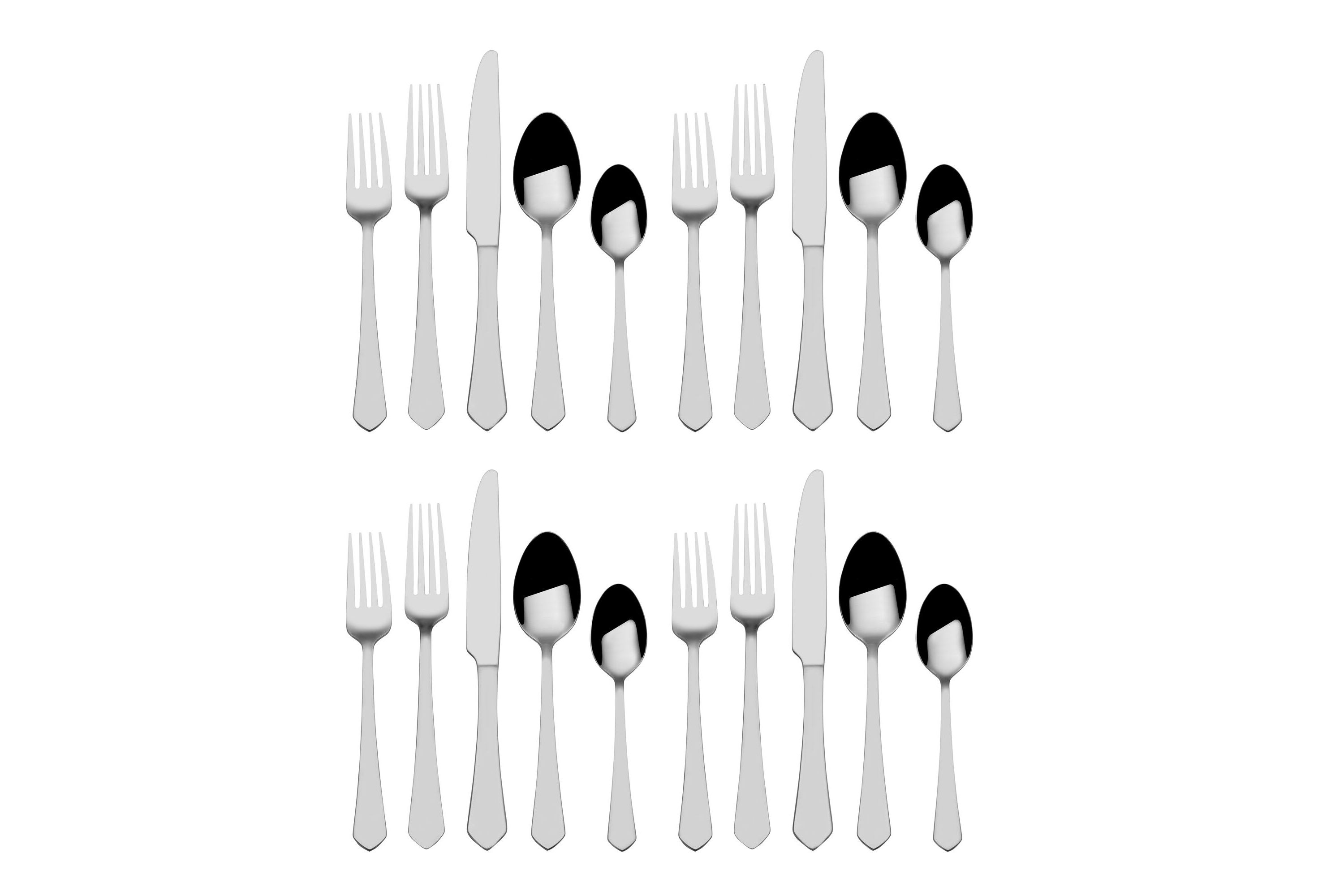 Gourmet Basics by Mikasa Almond 20-pc Flatware Set, Service for 4
